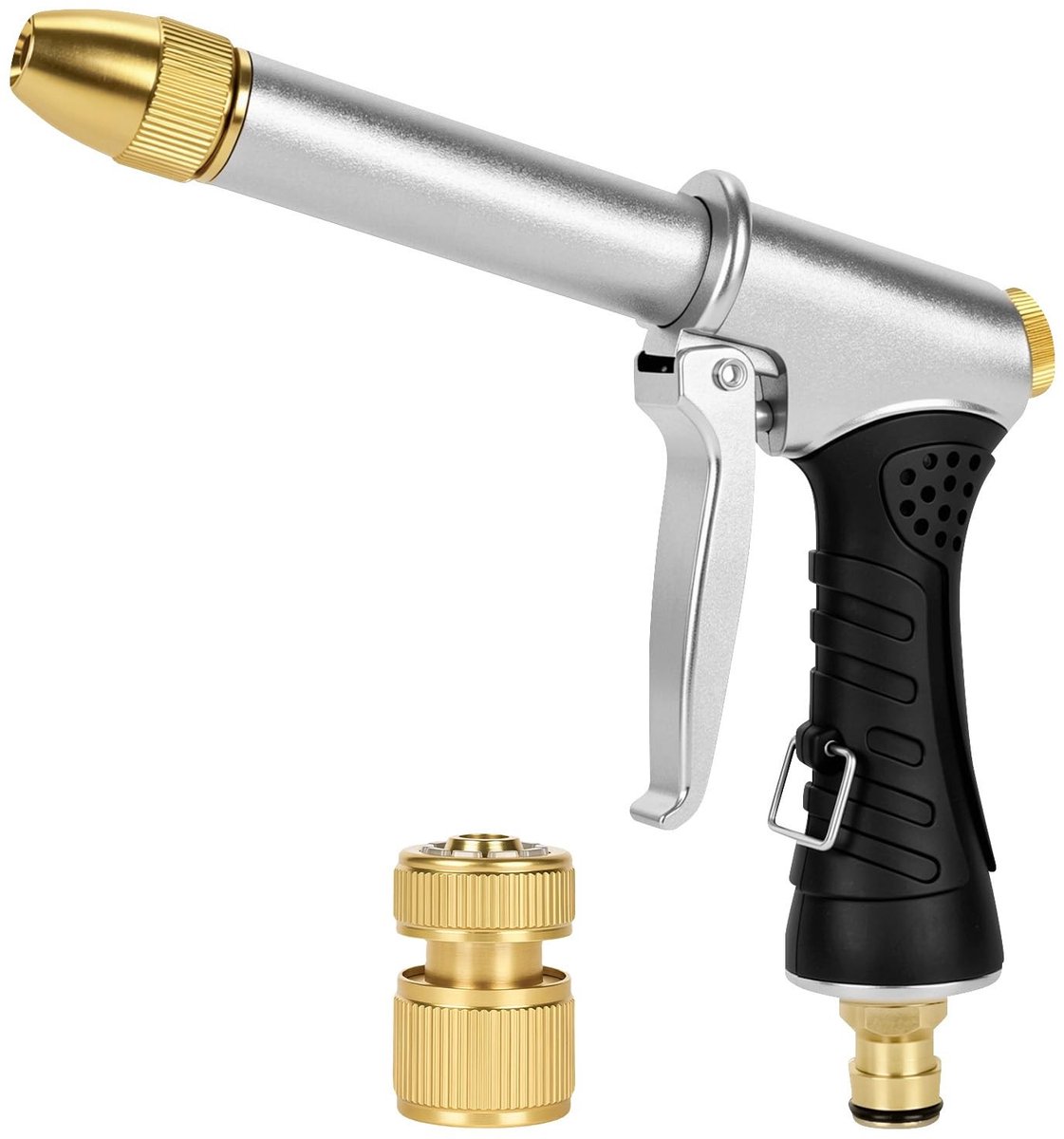 Omgoods - Tuinslang Spuitpistool met Metalen Mondstuk en Universele Connector