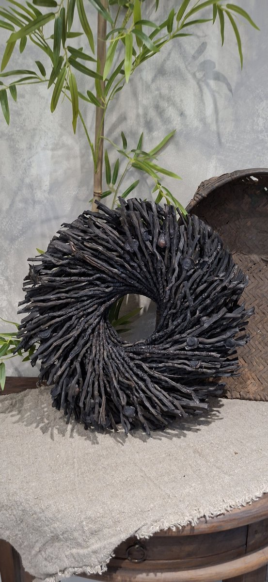 Krans 45cm zwart botay wreath