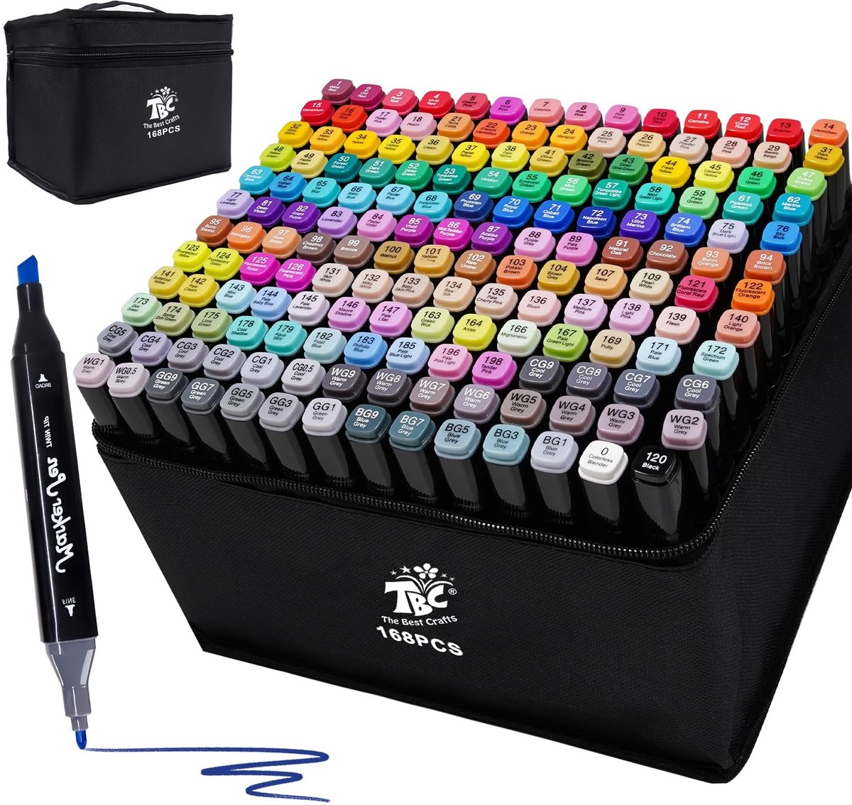 Omgoods - Set van 120 Multicolor Permanente Markers