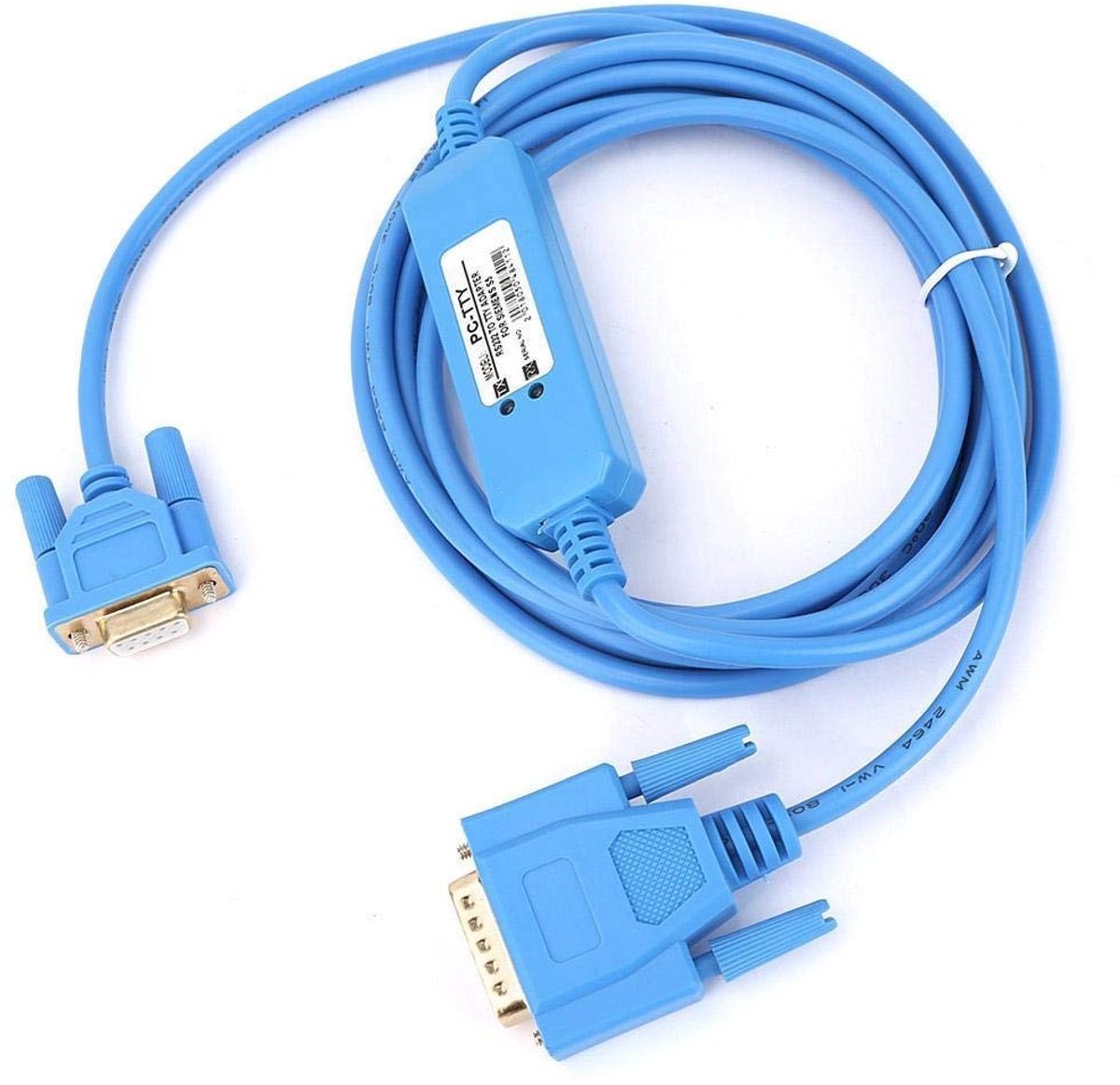 SnelShoppen - PC-TTY PLC Programmeerkabel, Industrie Automatisering, Communicatie Data, Downloadlijn voor S5 Serie, 6ES 5734-1BD20, Goudgeplated, PVC,