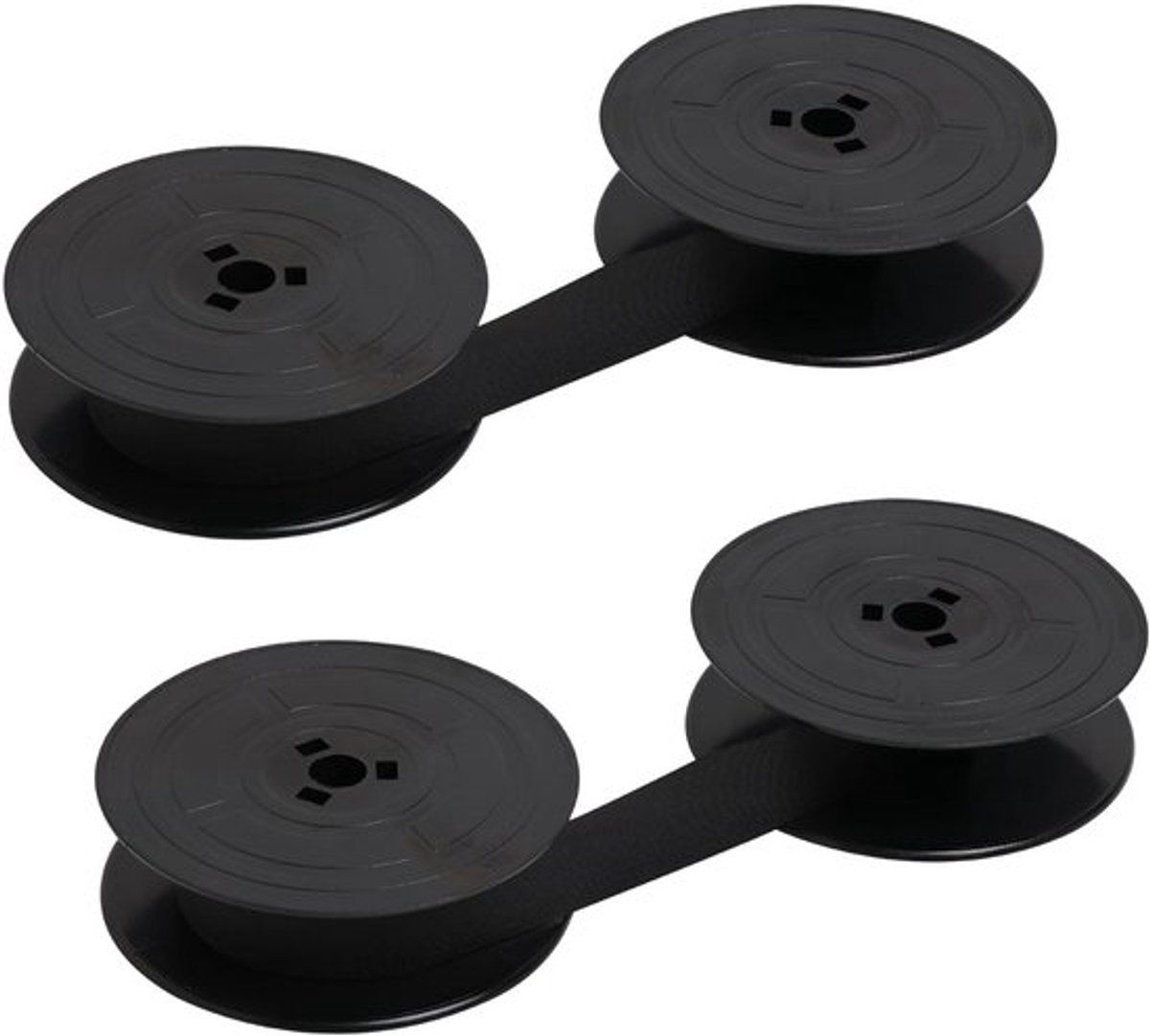 Schrijfmachinetape Set van 2 - Nylon Banden - Compatibel met Schrijfmachines/Rekenmachines - Hoogwaardige Afdrukken - Betrouwbaarheid en Kwaliteit - Schrijfmachineband
