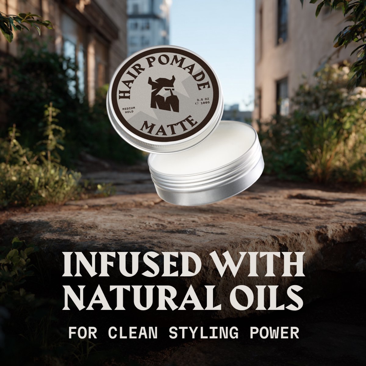Striking Viking Pomade - Medium Fixatie - Matte - Linnen - 100 g