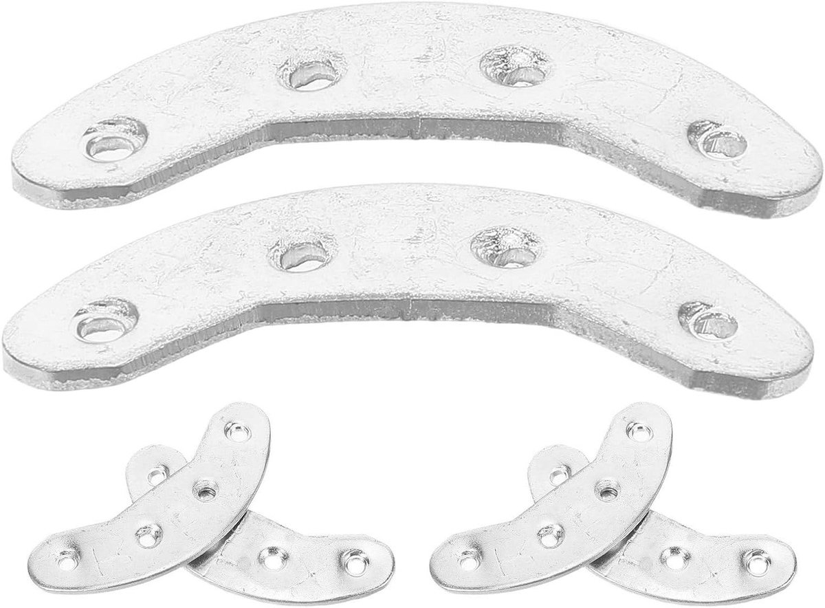 Hielbeschermers voor Schoenen - Reparatiepads Schoenenzolen - Schoenen Repareren - Roestvrij Staal - 6 stuks - Zilver