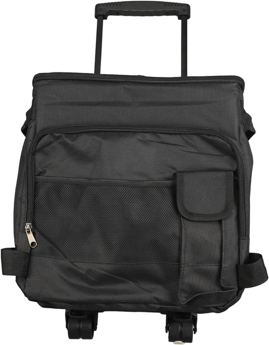 Opvouwbare Koeltas - Draagbare Koelbox - Kamperen en Strandtrips - Met Trolley en Wielen - 43 Liter - Grijs — afbeelding 4