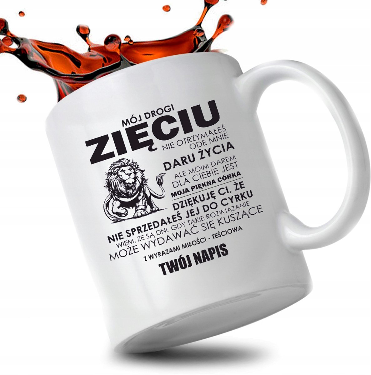Stijlvolle Witte Mok 330ml - Leuk Cadeau voor Verjaardag