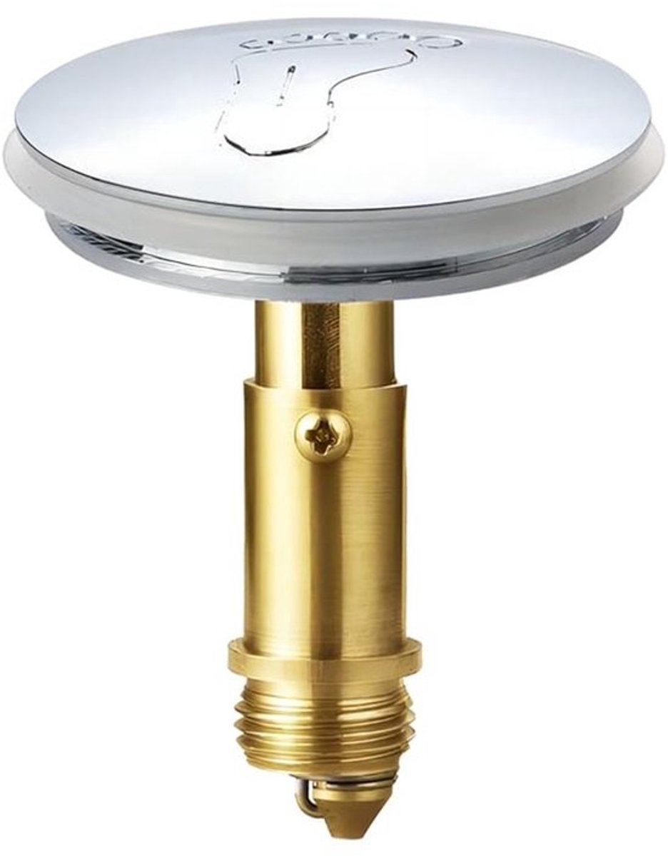 Pop-up Stopper 43 mm Messing - Vervanging Gootsteen - Afvoerplug - Blokkering Vuil - Waterafvoer - Geschikt voor Wastafels - Gootsteenplug