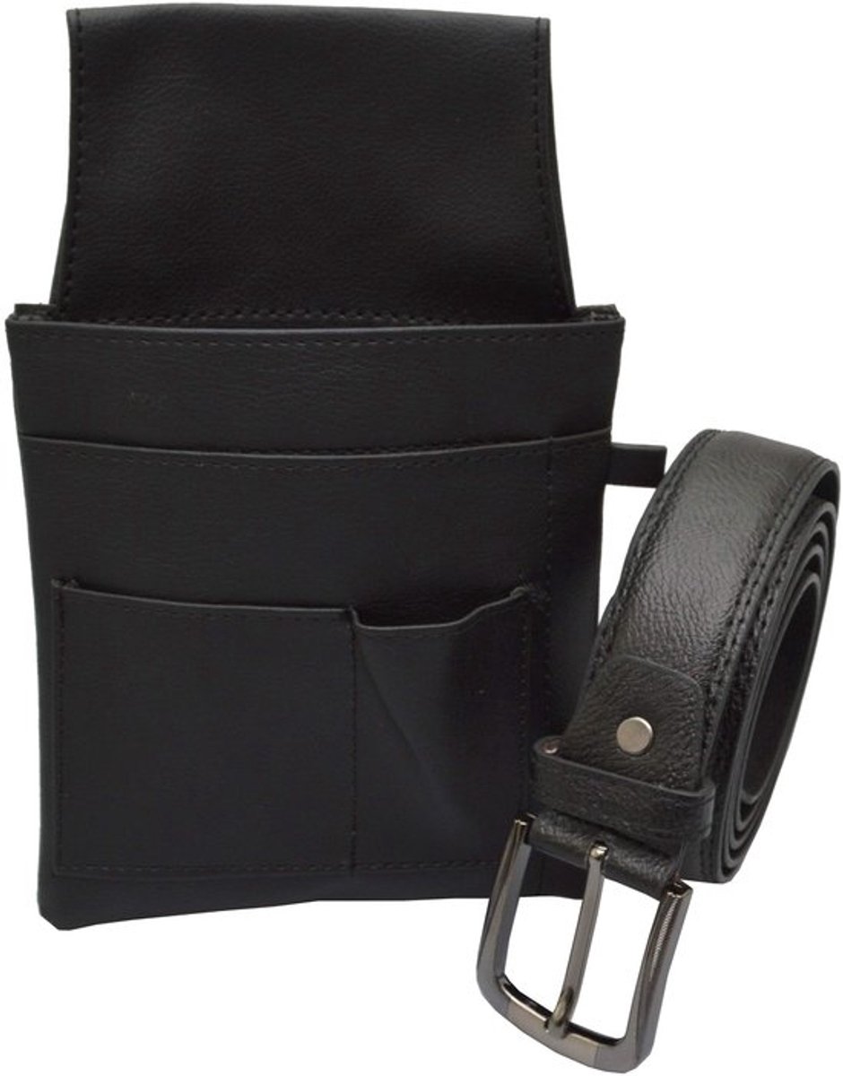 Kellner Riem Kunstleer - Servertas - 4 Vakken - Riemlengte 115 cm - Taillewijdte 100-105 cm - Ideaal voor Gastronomie - Serveertas