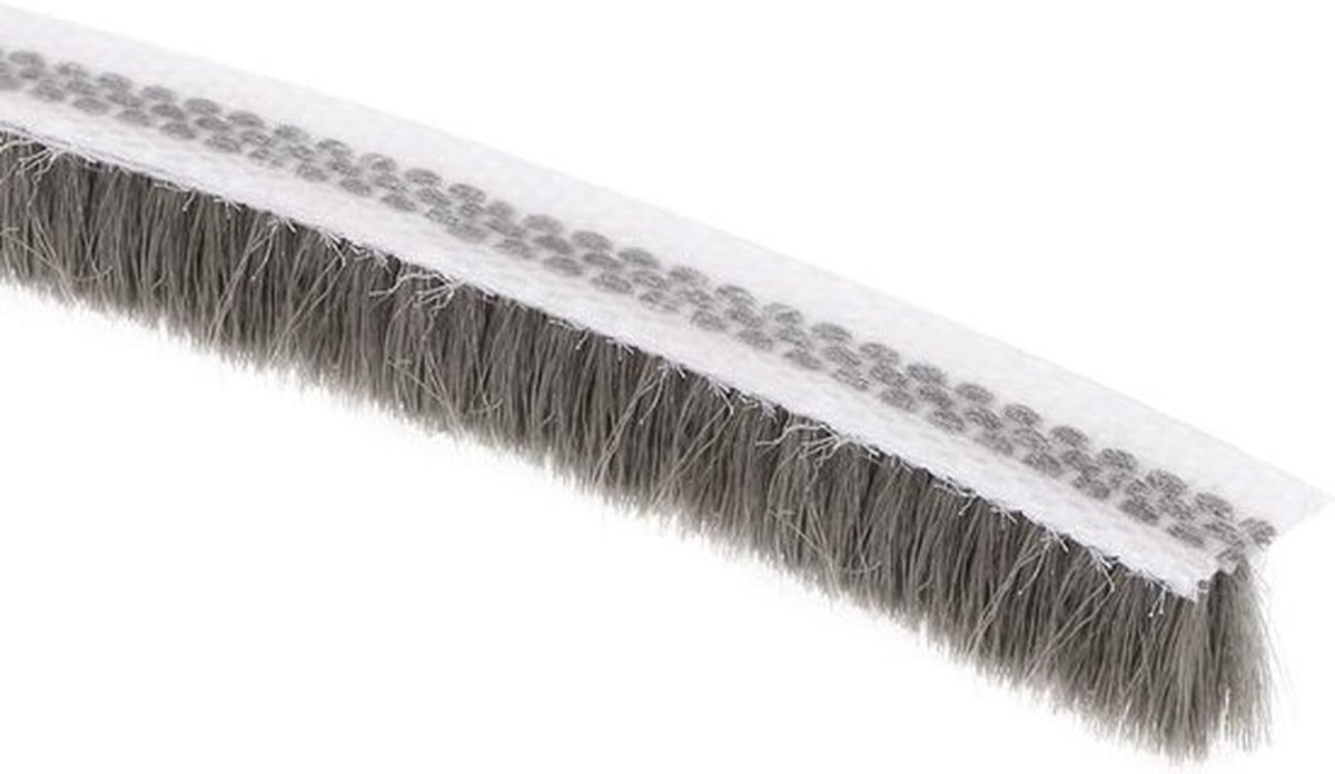 Weerstrip 10 m - Afdichtstrip Deur/Raam - Deurveegborstel - Geluidsisolatie - Energie-efficiëntie - Breedte 7 mm, Lengte 8 mm