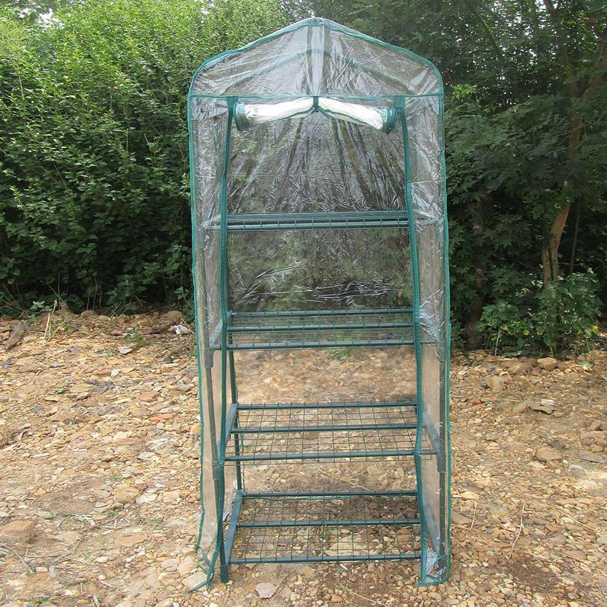 Mini Tuinkas - Plantenhoes PVC - Bescherming Planten - Waterdicht Materiaal - 69x49x160cm - Transparant
