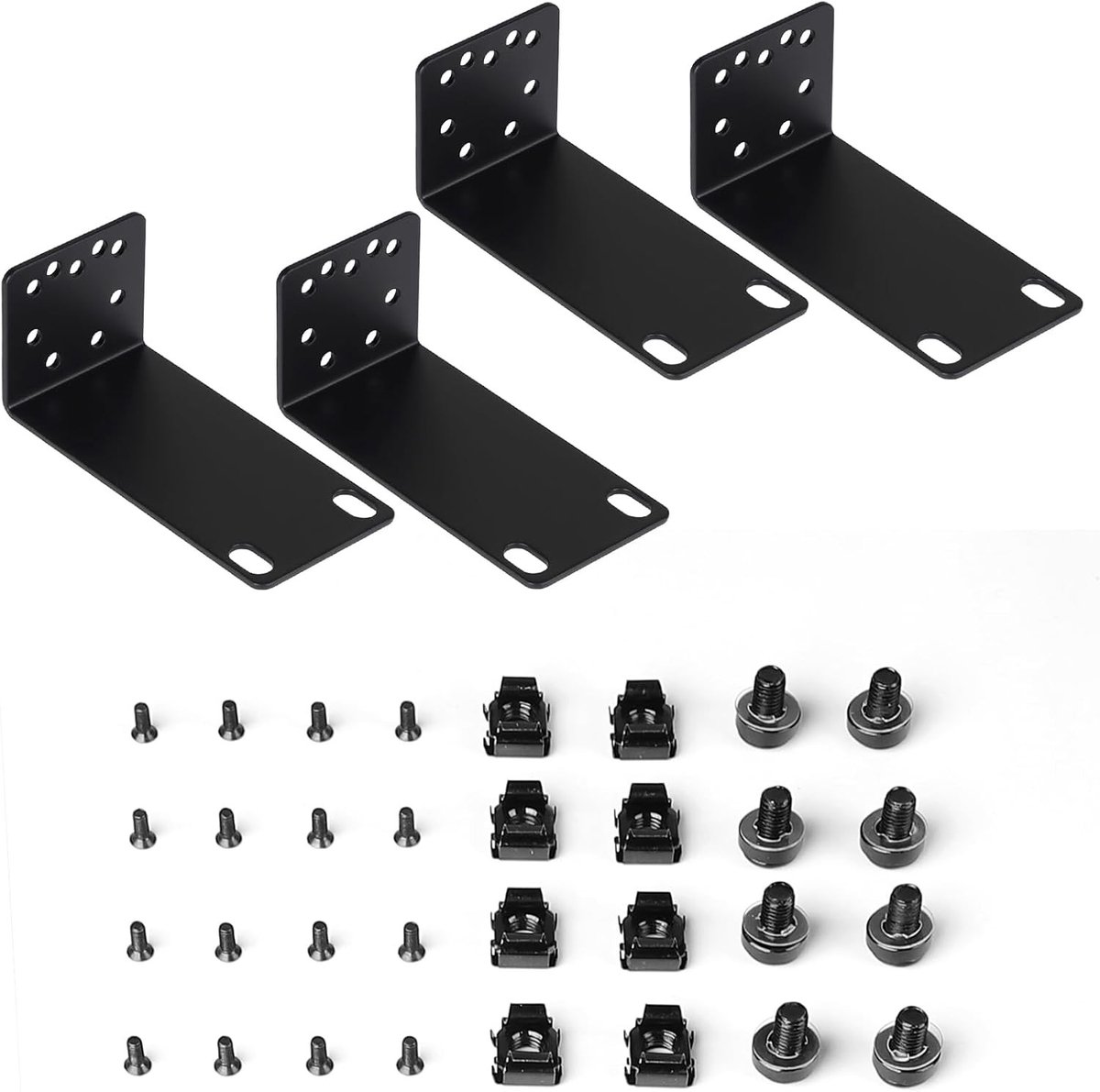 1U TP-Link Ear Set - 19 inch Rack Mounting Kit voor 19 inch Servers, Rack Breedte Uitbreiding van 13 inch naar 19 inch, Ideaal voor Netwerkapparatuur en Serverbeheer