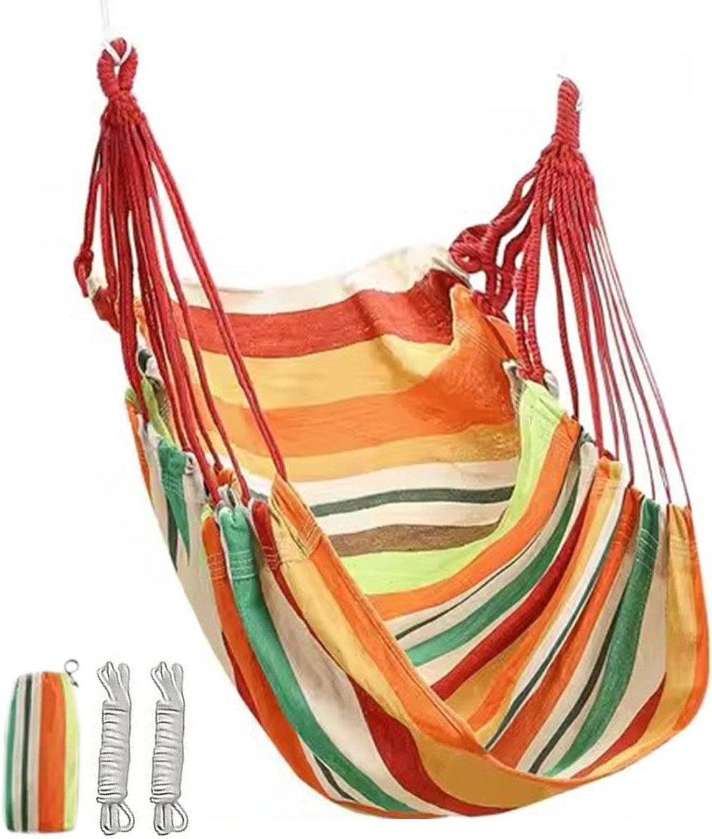 Hangstoel - Schommelstoel Hangmat - Ontspannen Binnen - Anti-rollover Ontwerp - 130x100 cm - Niet gespecificeerd