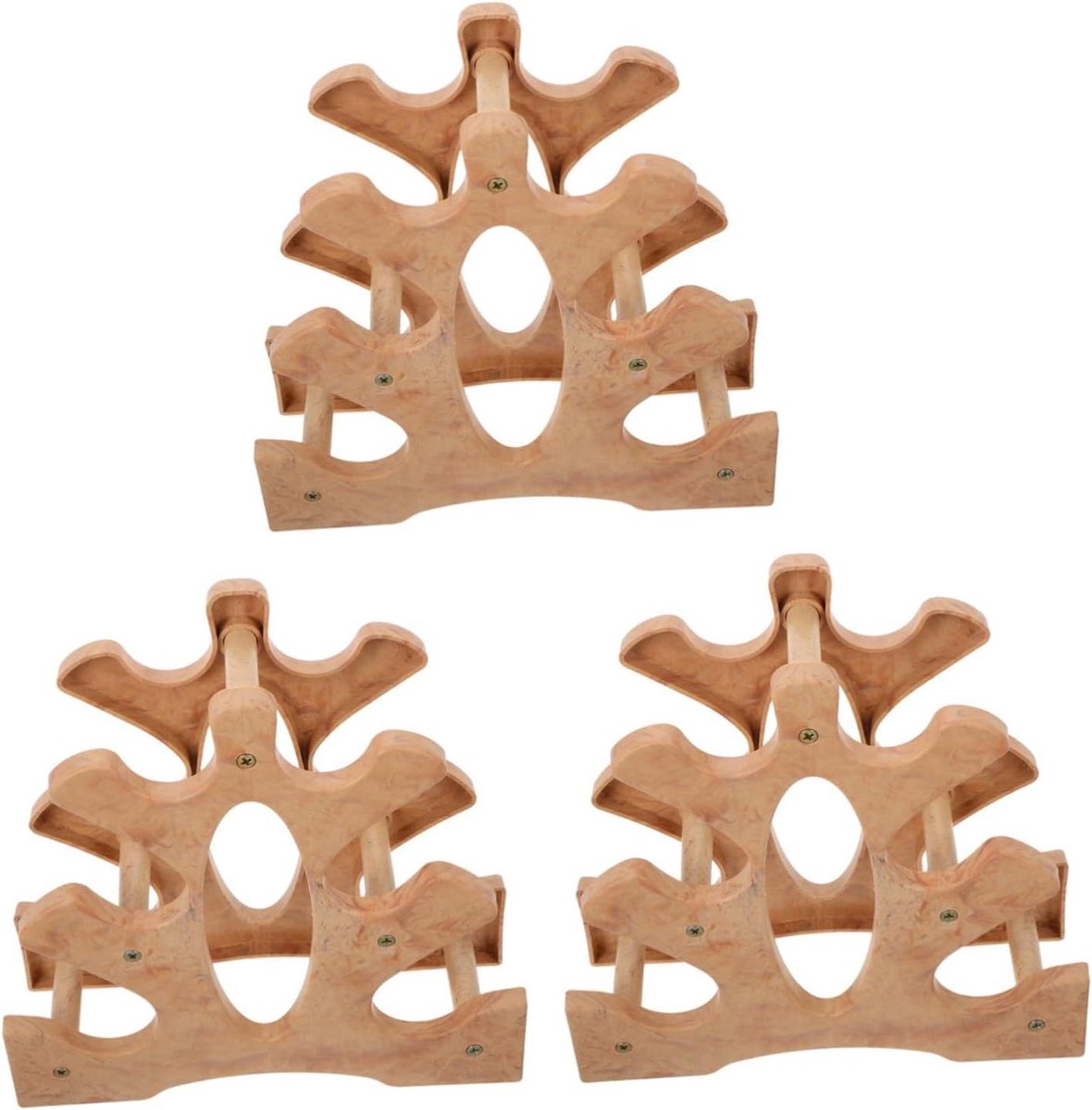 Halter Opbergrek - Gewichten Toren - Thuis Fitness - Drielaagse Structuur - 23 x 22.5 cm - Lichtgeel