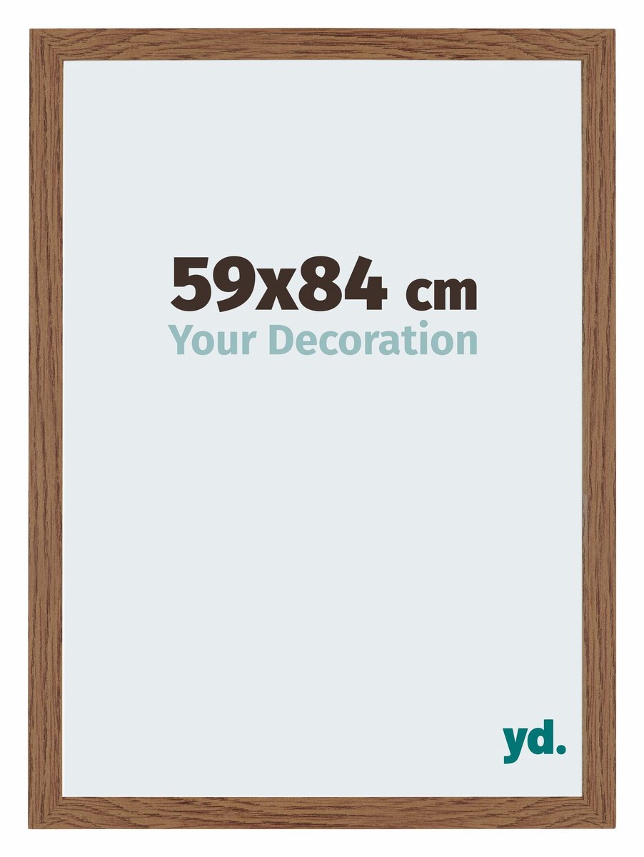 Your Decoration - Puzzellijst 59x84 cm - Eiken Rustiek - Puzzellijst 1500-2000 stukjes - MDF Fotolijst - Mura