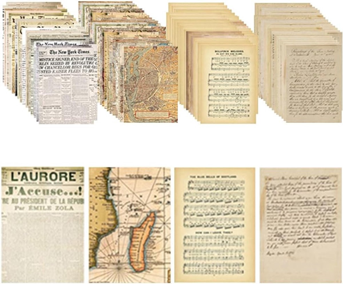 120 Vellen Scrapbookpapier Decor, 14x20cm, Vintage Scrapbooking Benodigdheden voor Journal en Foto Kunst