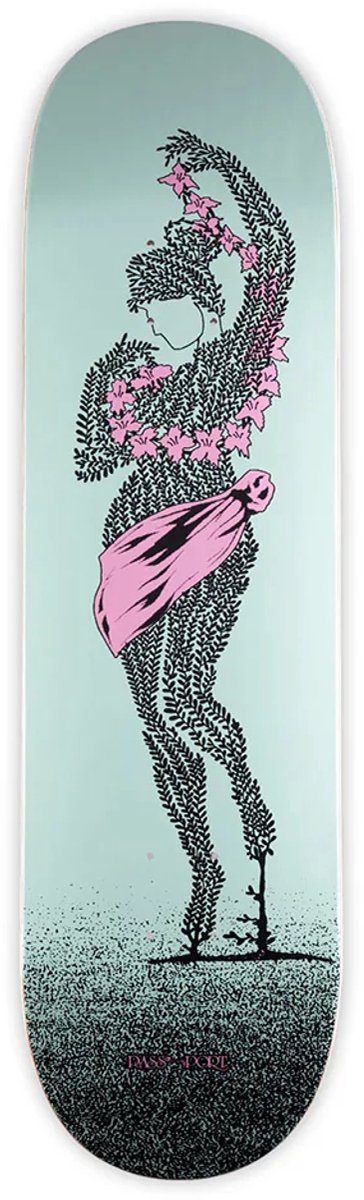 Pass~Port Stem Sirens Flower Chair Skateboard Deck 8.5" – Mint/Roze