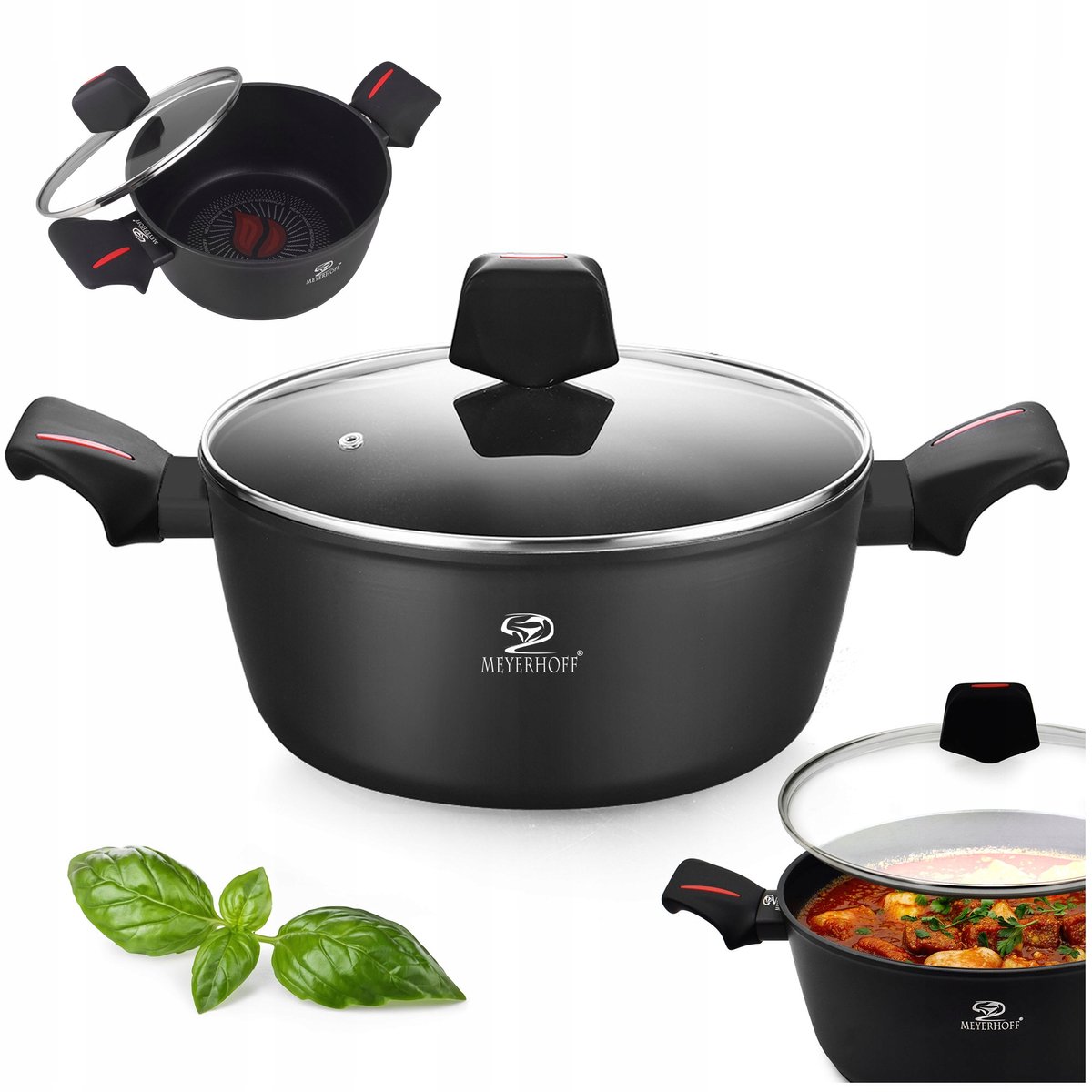 Meyerhoff Elegance 5L Kookpan 26cm met Thermo Point & Deksel