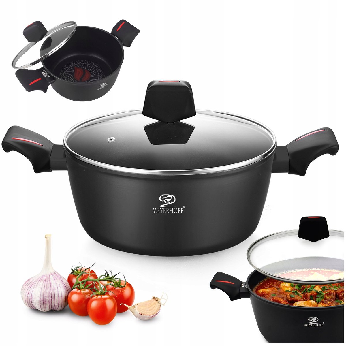 Traditionele Pan 4,2L met Thermo Point & Deksel - 24cm