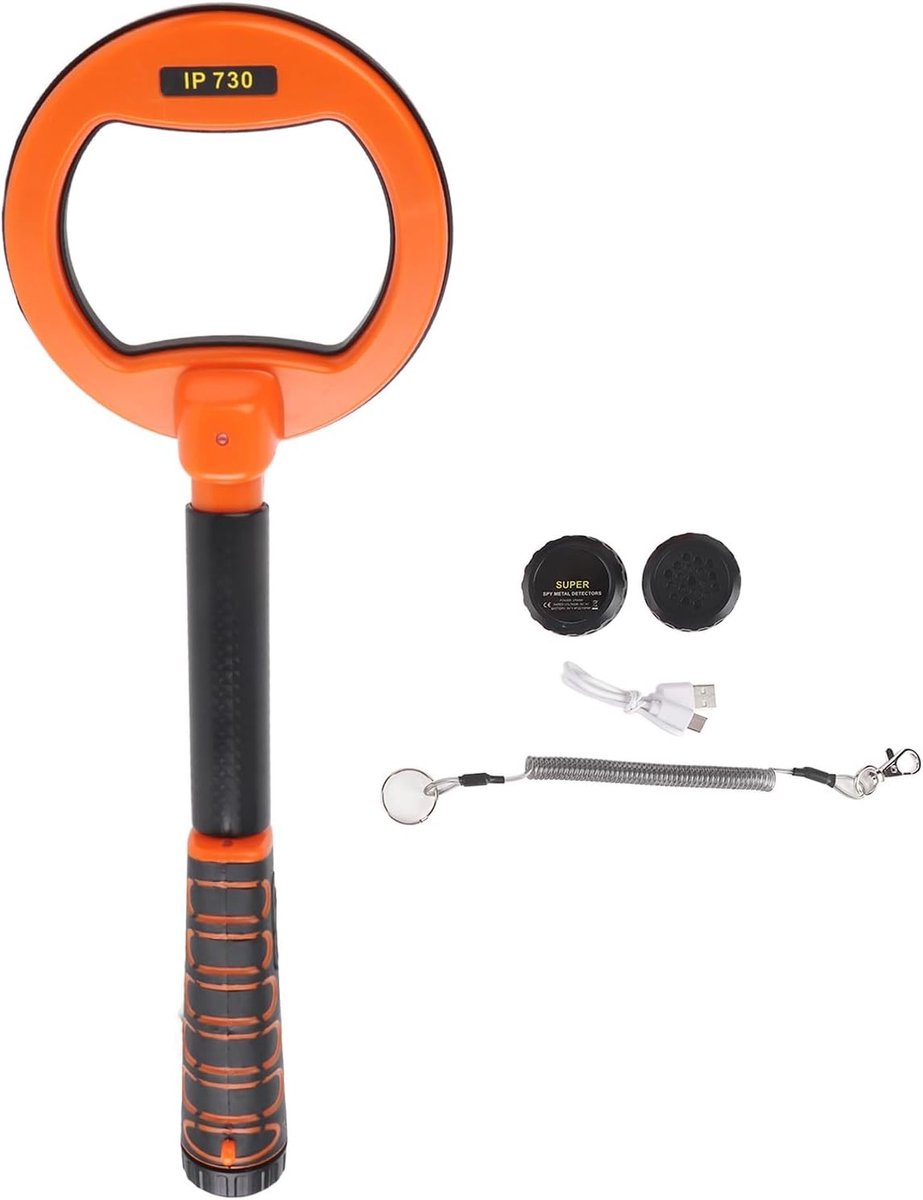 Onderwater Metaaldetector IP68 Waterdicht tot 60m Handheld ABS Behuizing voor Goud en Zilver Vondsten tijdens Duiken