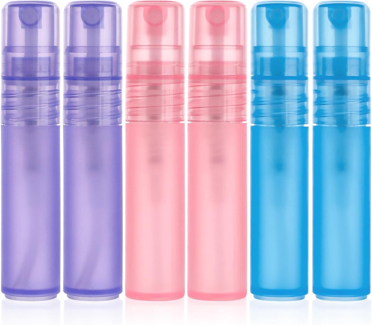 Set van 6 Stuks 5ml Mini Spray Flacons - Draagbare Vernevelaar voor Parfum, Essentiële Olie en Reiniging