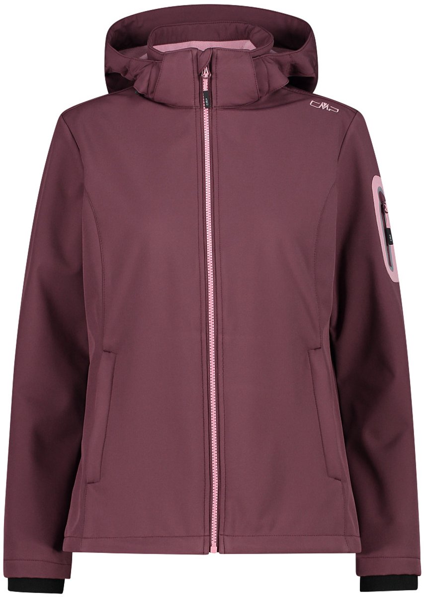 Dames waterdichte zip-up jas met capuchon CMP Paars