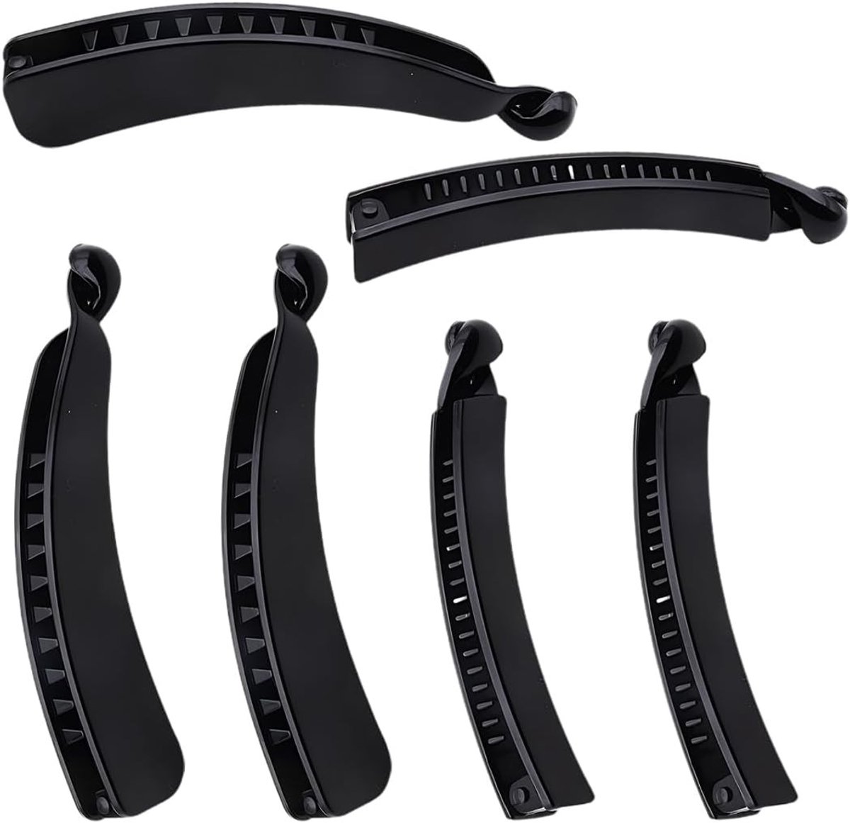 Set van 6 Vintage Haarspelden voor Lang Haar - Retro Vis Clip Haaraccessoires voor Vrouwen en Meisjes