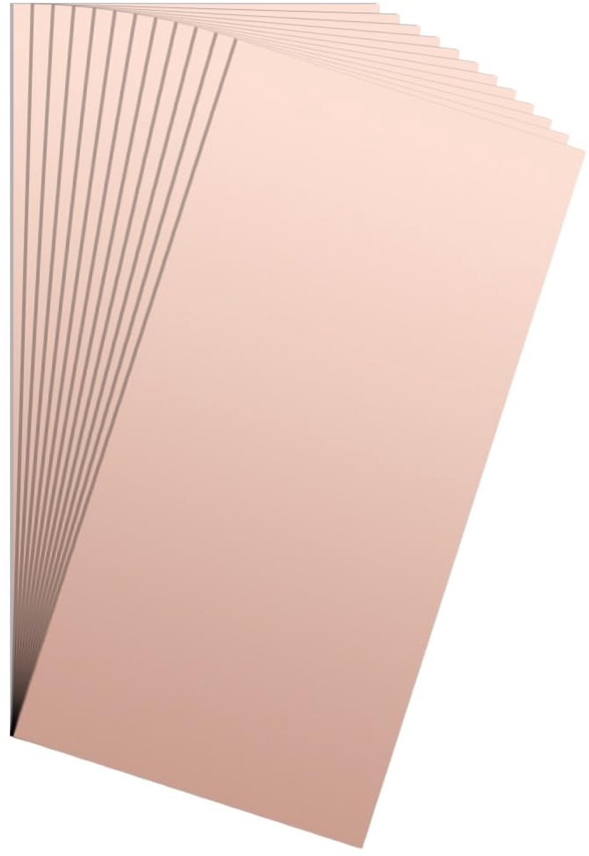 12 Stuks Enkelzijdige Koperen Gelaagde PCB Bord, 1mm Dikte, FR4, Voor Etching en DIY Projecten