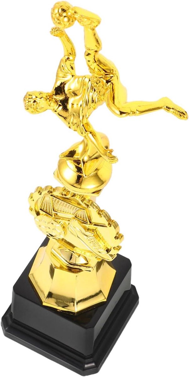 Voetbal Trofee - Liga Beker - Wedstrijden Belonen - Elegant Voetbalontwerp - 30.3 cm - Goud