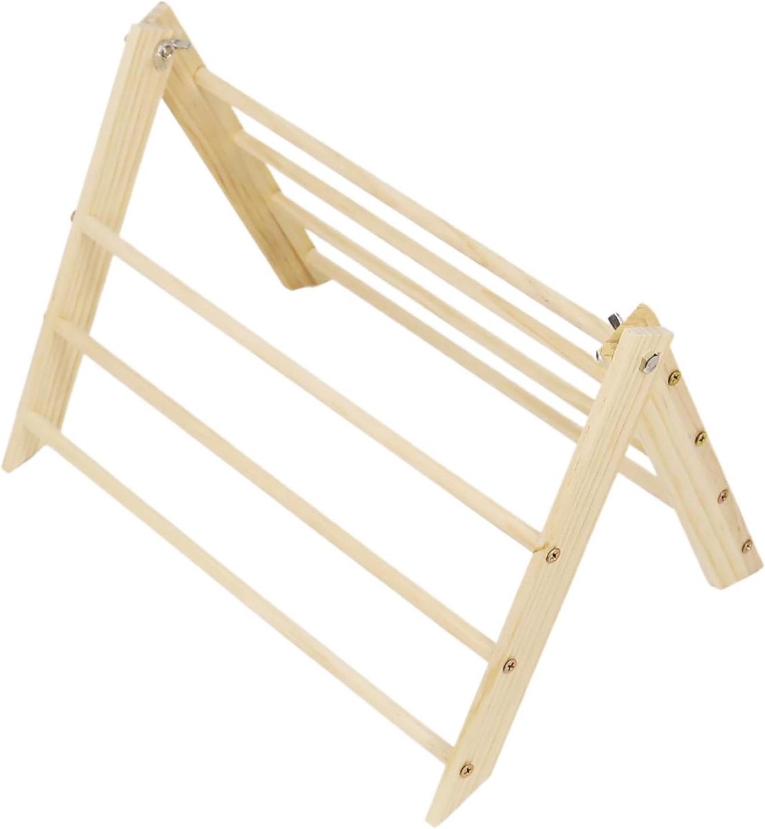 Kippen Zitstok - Houten Ruststok - Pluimvee Houden - Stabiele Driehoekige Constructie - 35x26cm - Niet gespecificeerd