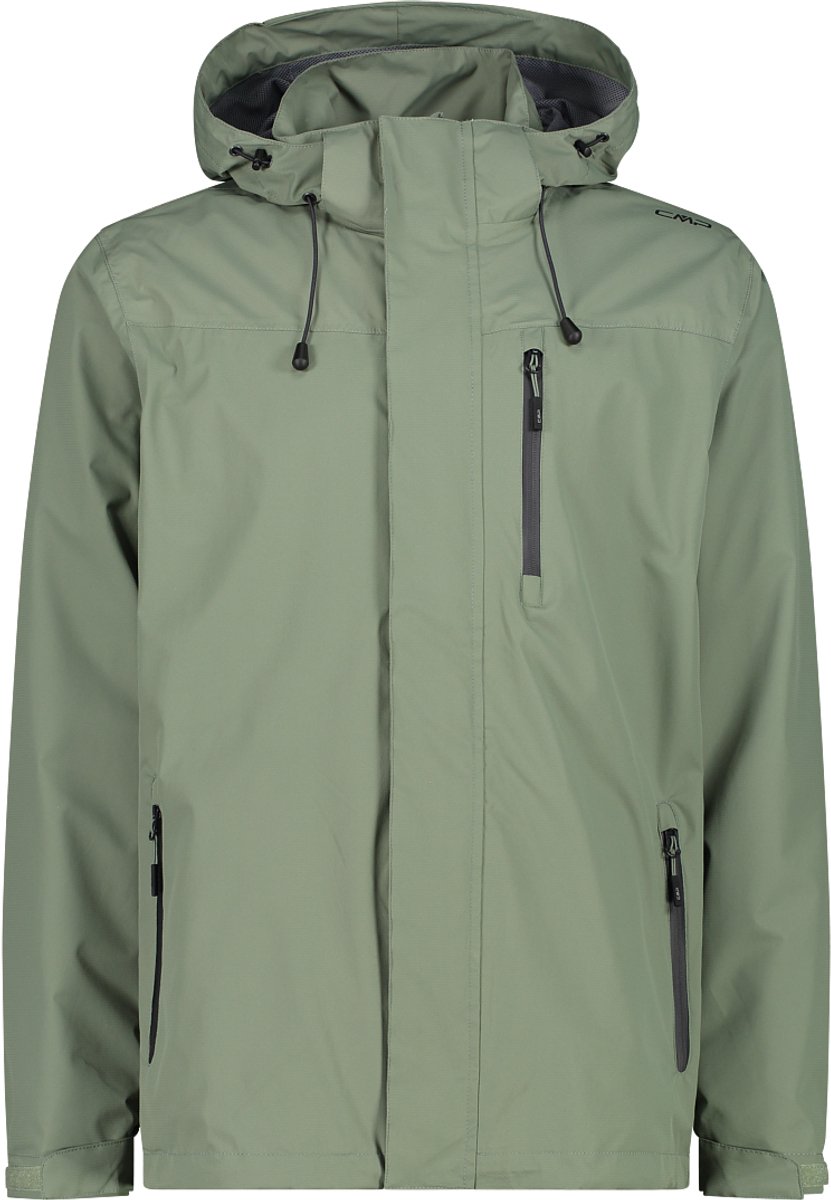 Cmp 30×9727 Rain Zip Hood Jas Man Salvia