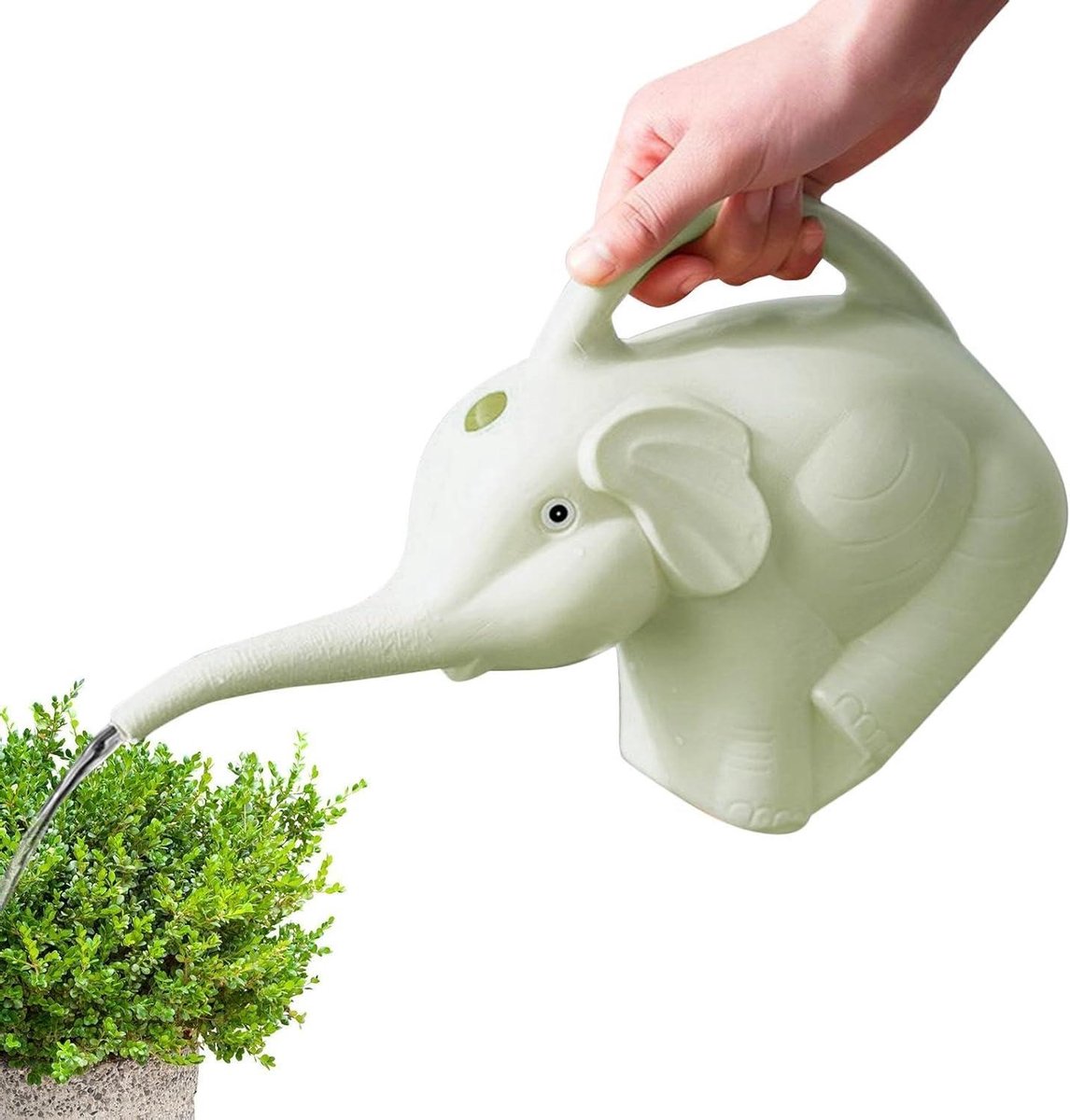 Olifant Gieter - Kleine Gieter Dier - Planten Water Geven - Slank Nauwkeurig Mondstuk - 27B x 15H cm - Groen