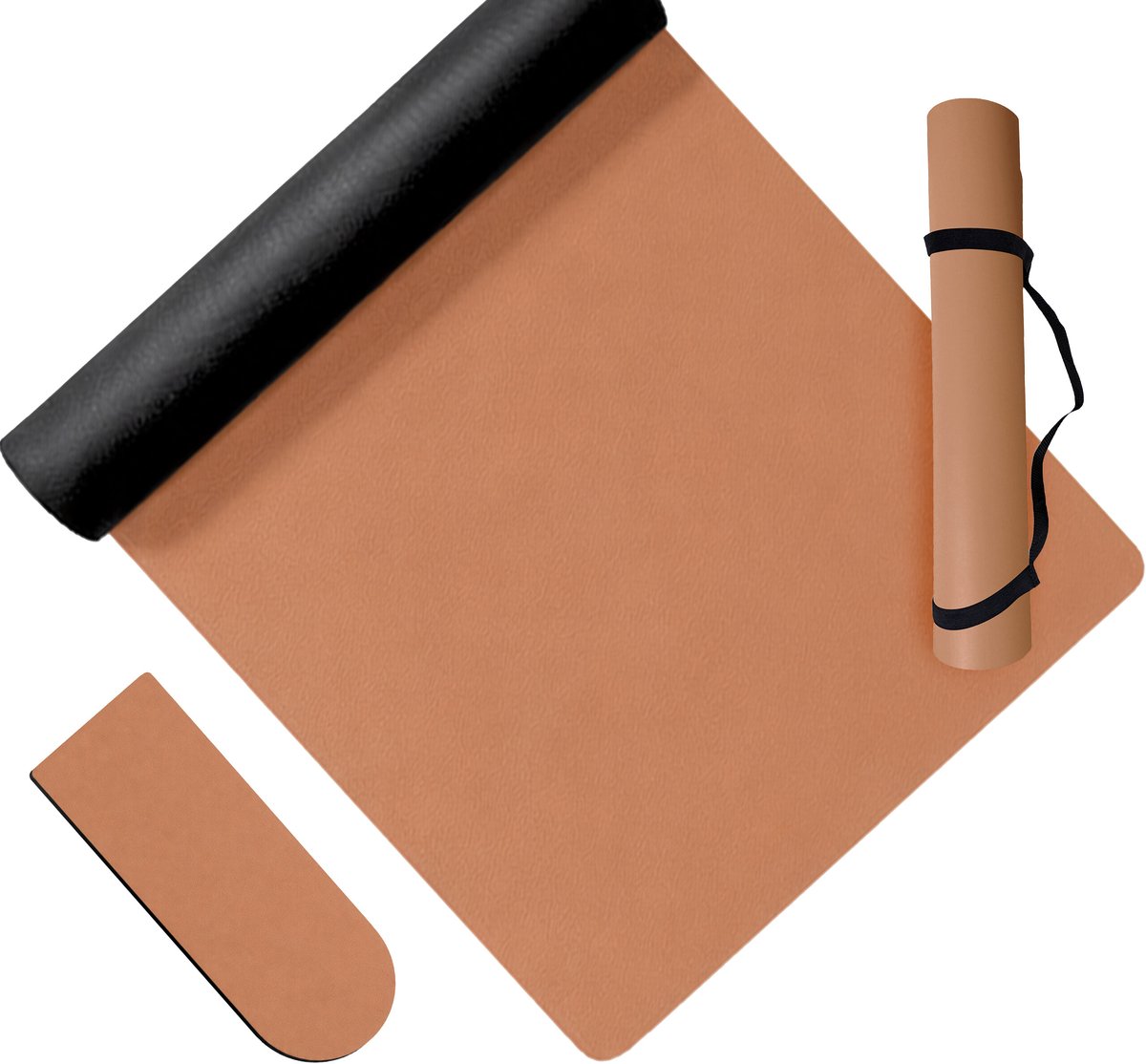 Yogamat antislip - 5 mm - bruin