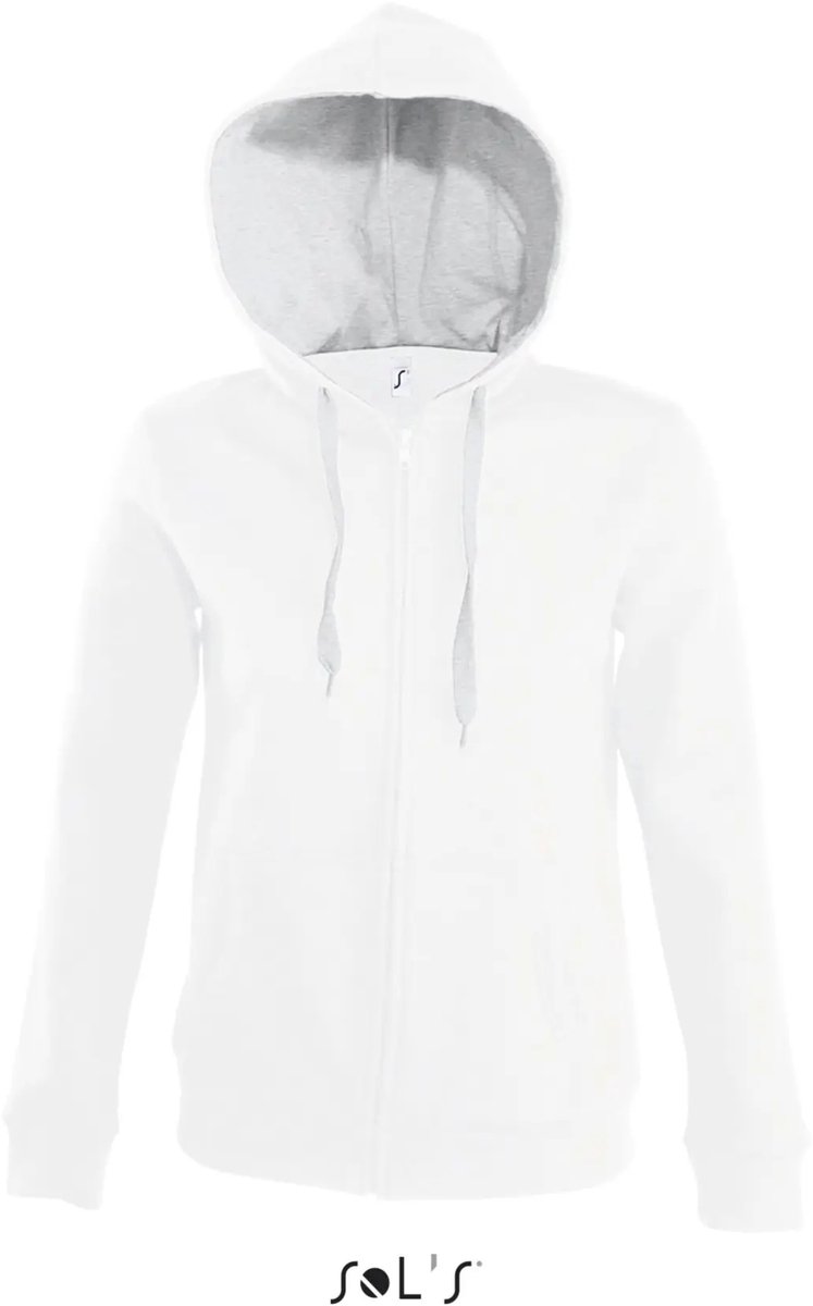 SOL’S Women´s Contrast Hooded Zip Jacket Soul L481 Melange Grijs