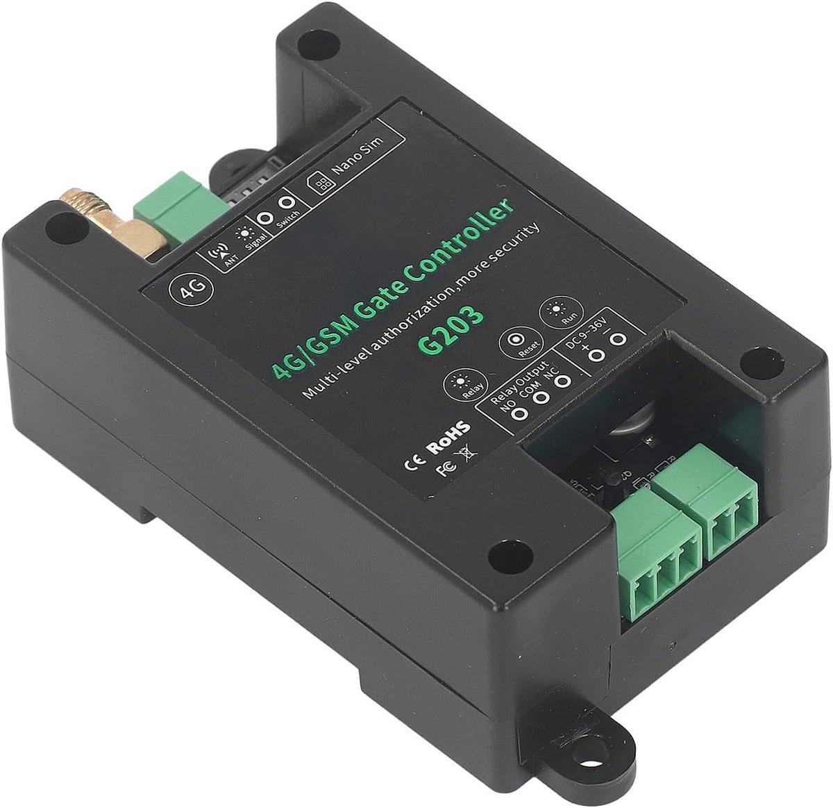 Draadloze GSM Deuropener met Relay Switch voor Garage Toegang en Afstandsbediening, Ondersteunt Remote Restart en Reset DC9V-36V