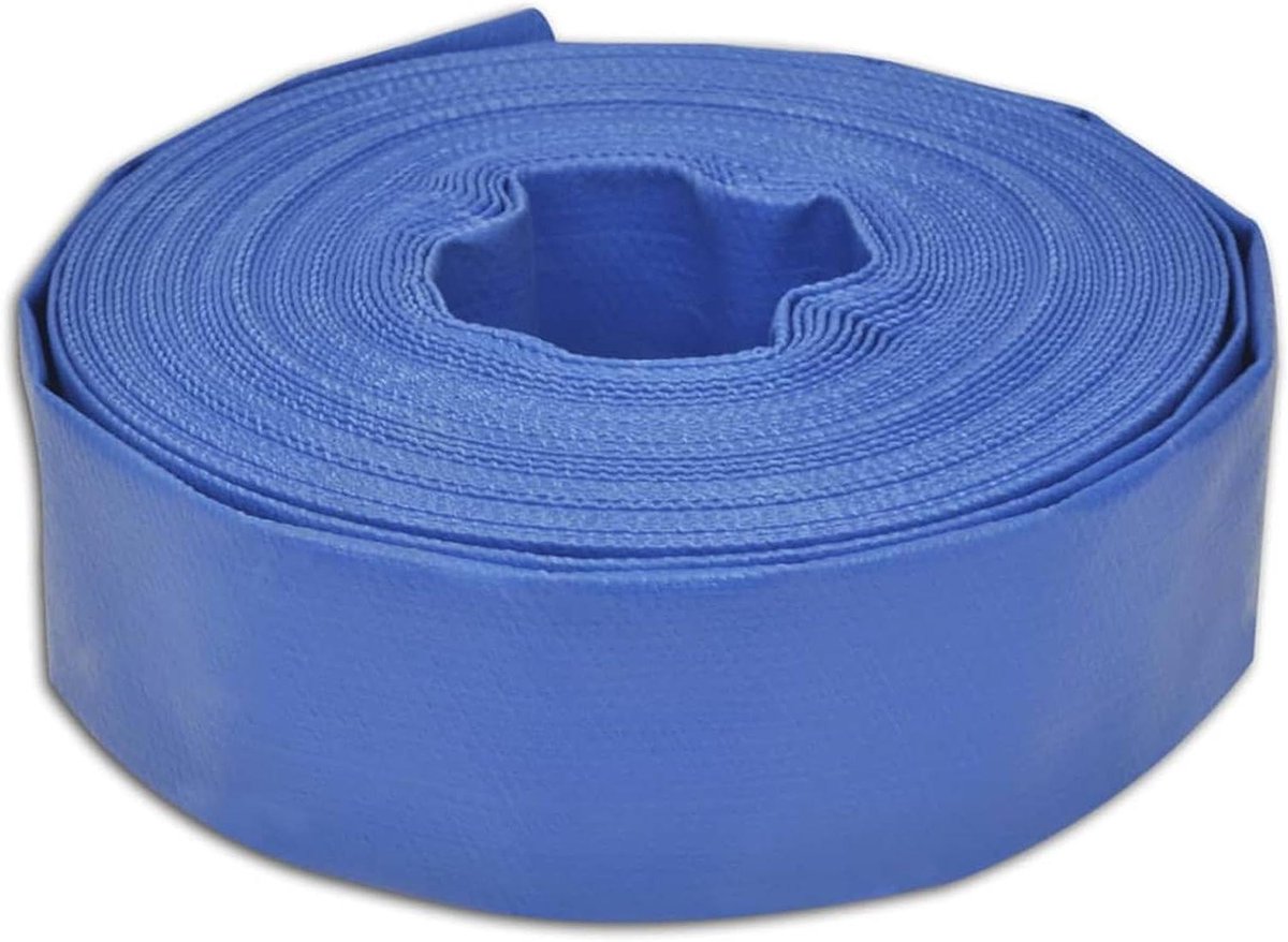 Platte Slang - Flexibele Waterslang - Water Transport - Hoge Druk Bestendig - 100 m 15 inch - Grijs