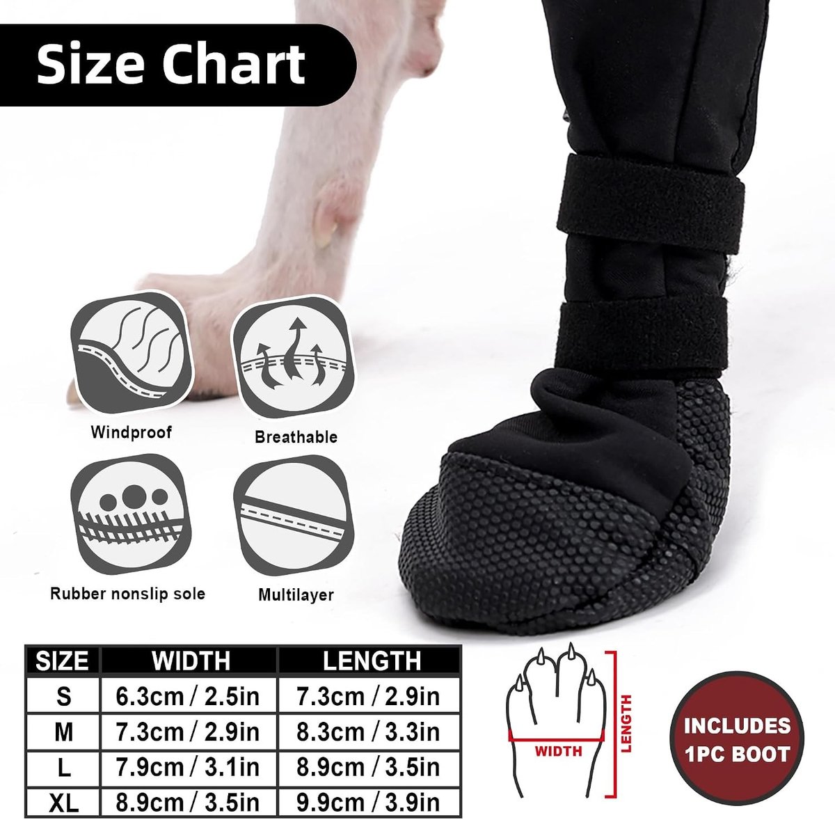 Beschermende Silicone Sokken voor Honden, Hondenschoenen en Beschermende Botjes voor Operatie, Geschikt voor Kleine en Middelgrote Honden