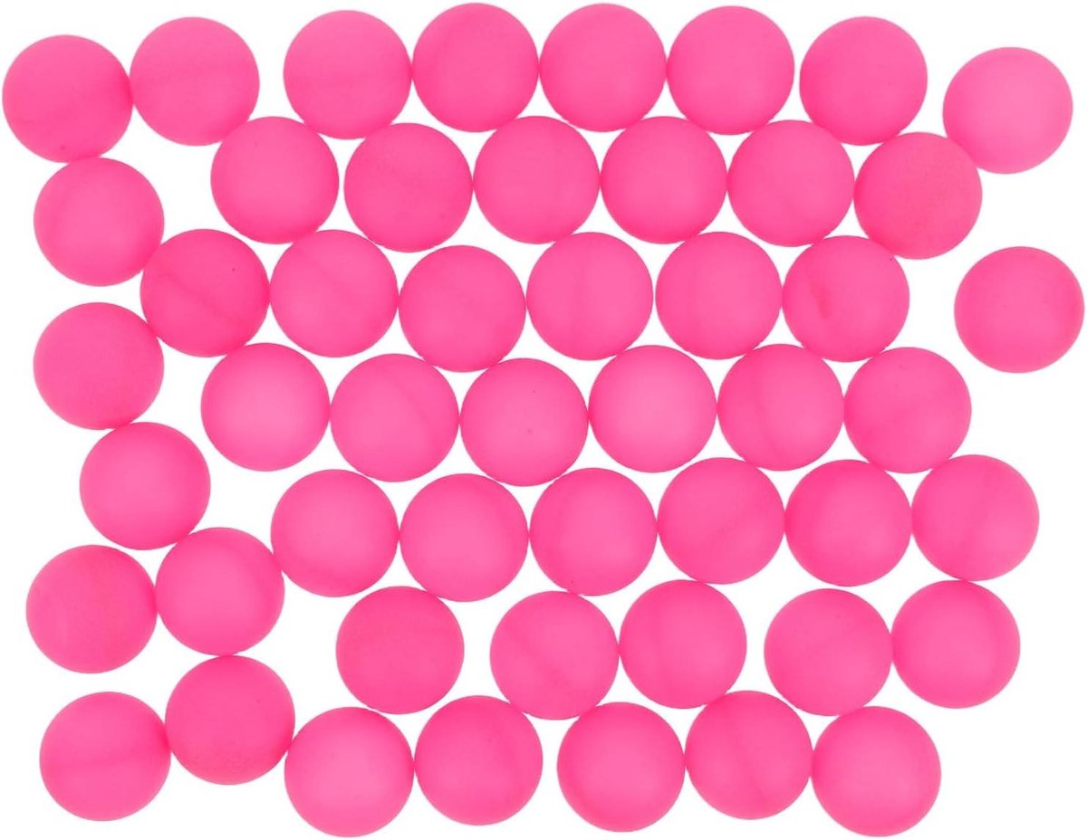 Tafeltennisballen - Pingpongballen Plastic ballen - Feestdecoratie - Matte afwerking - 40 mm - Roze