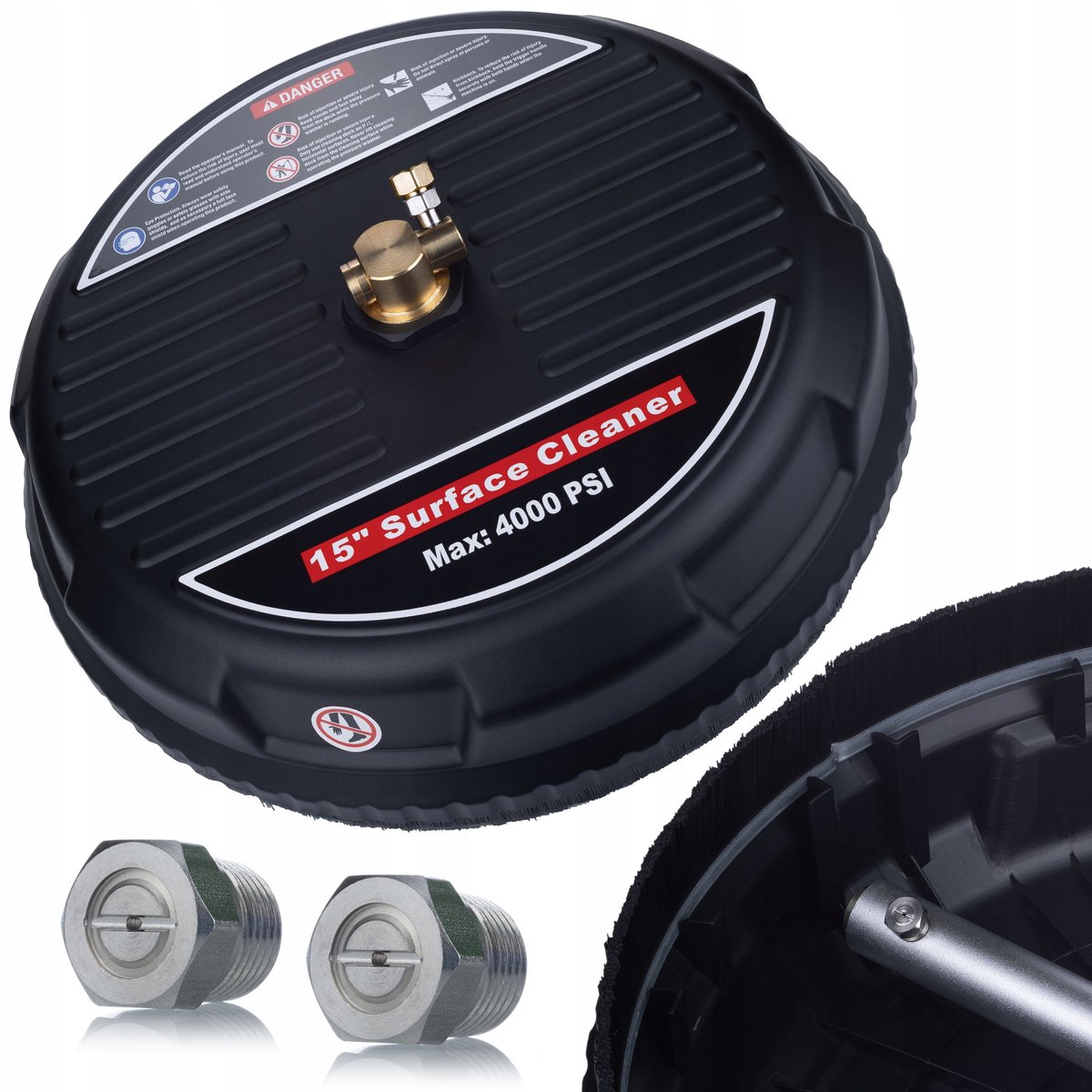 Rosfix Roterende Borstel Vervanging M18 Ø38cm - 2 Roterende Spuitmonden, 160 bar - Geschikt voor Kärcher