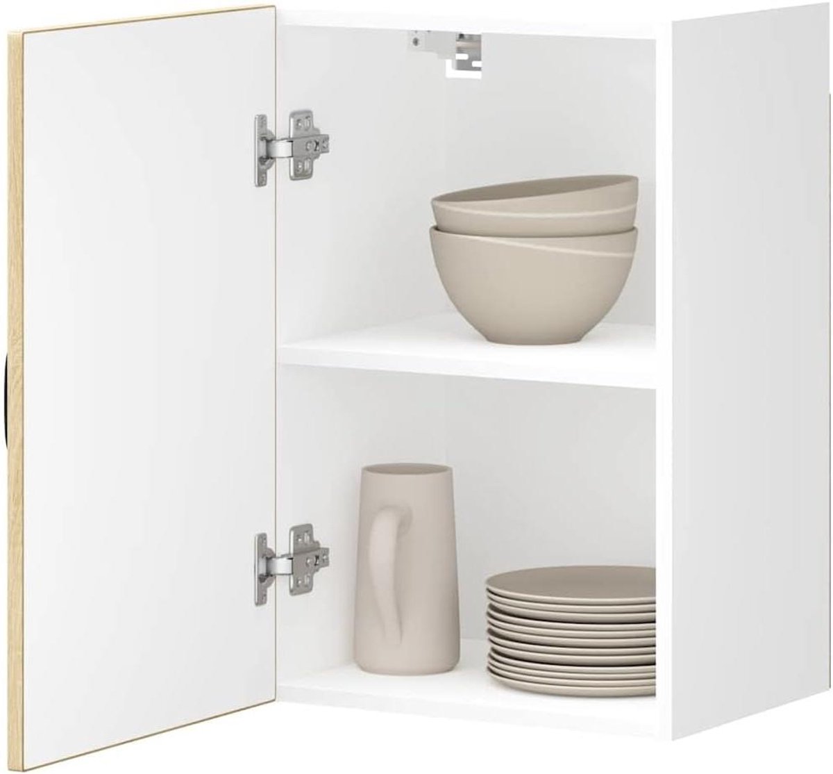 Keukenkast Hangend - Wandkast Keuken - Keuken Opbergen - Duurzaam Houtmateriaal - 40 x 31 x 60 cm - Sonoma-eiken