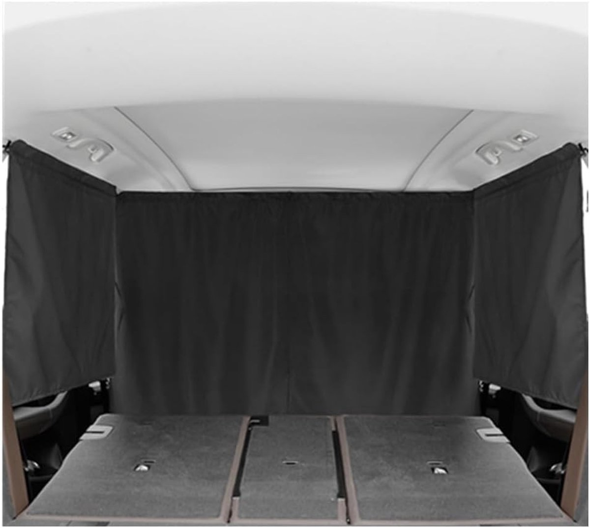 Zonnescherm auto kind - Zwart - Autogordijn Set 140 x 80 cm + 65 x 85 cm - Polyester Privacy- en Zonnescherm voor Reizen en Kamperen