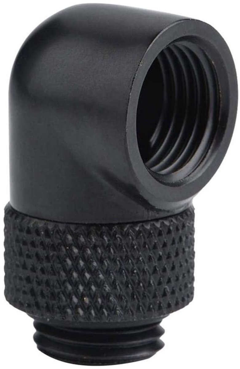 G1/4inch Male to Female Extension Fitting - 90° Rotating - Perfect voor waterkoeling - Hoogwaardige adapter - Geschikt voor desktop compu...