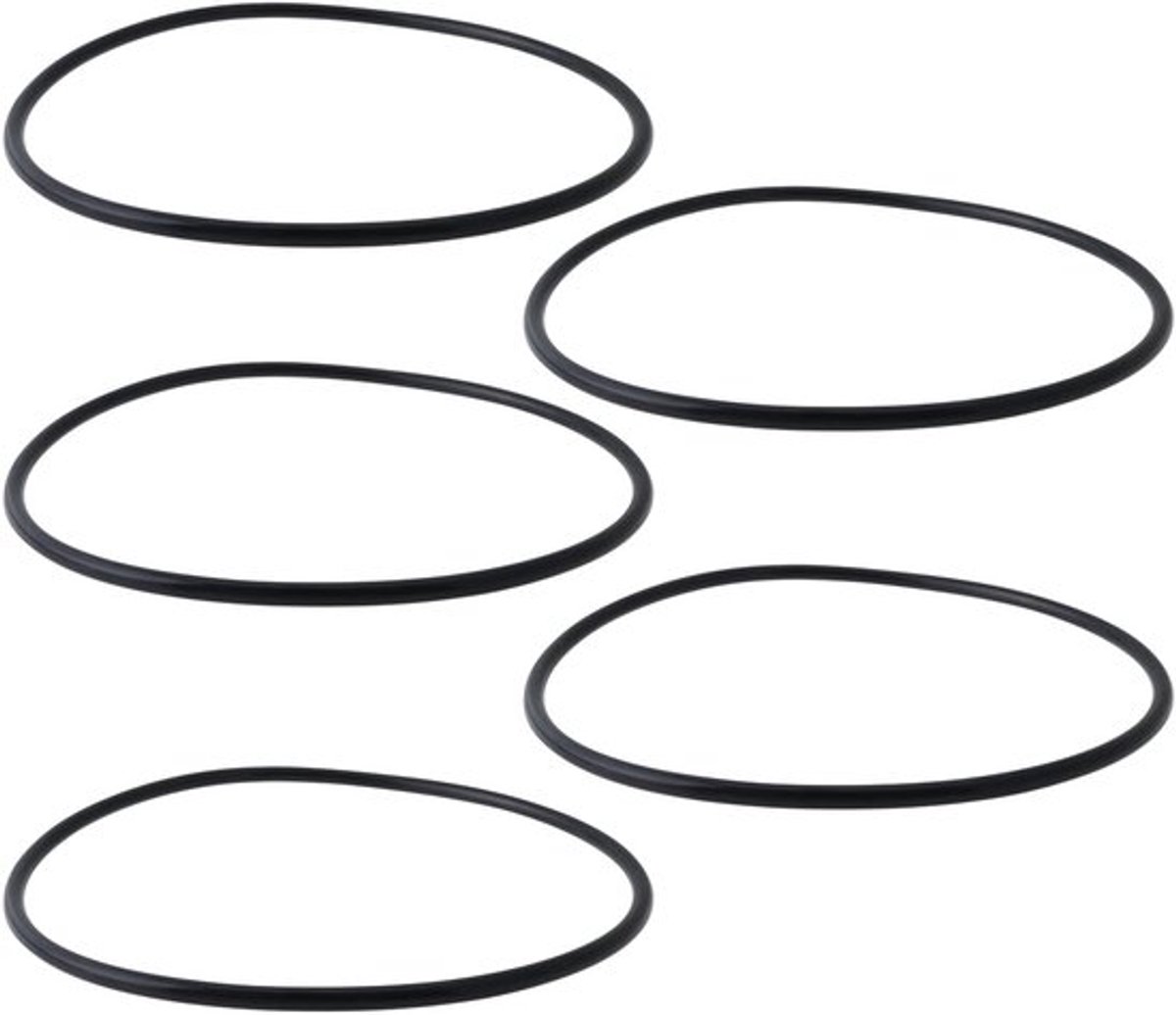 O-ring set 5 stuks - vervangende O-ringen - compatibel met Bestway Flowclear zandfilters - buitendiameter 160 mm - waterdicht - duurzame materialen - Afdichtring