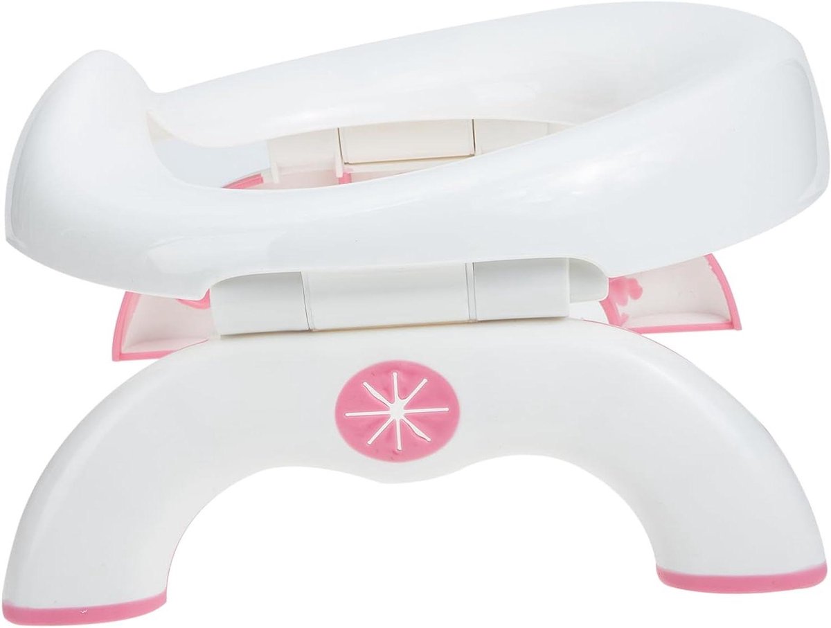 Baby Potty - Draagbaar Toilet - Zindelijkheidstraining - Opvouwbaar en Stabiel - 27 x 25 x 13.5 cm - Roze