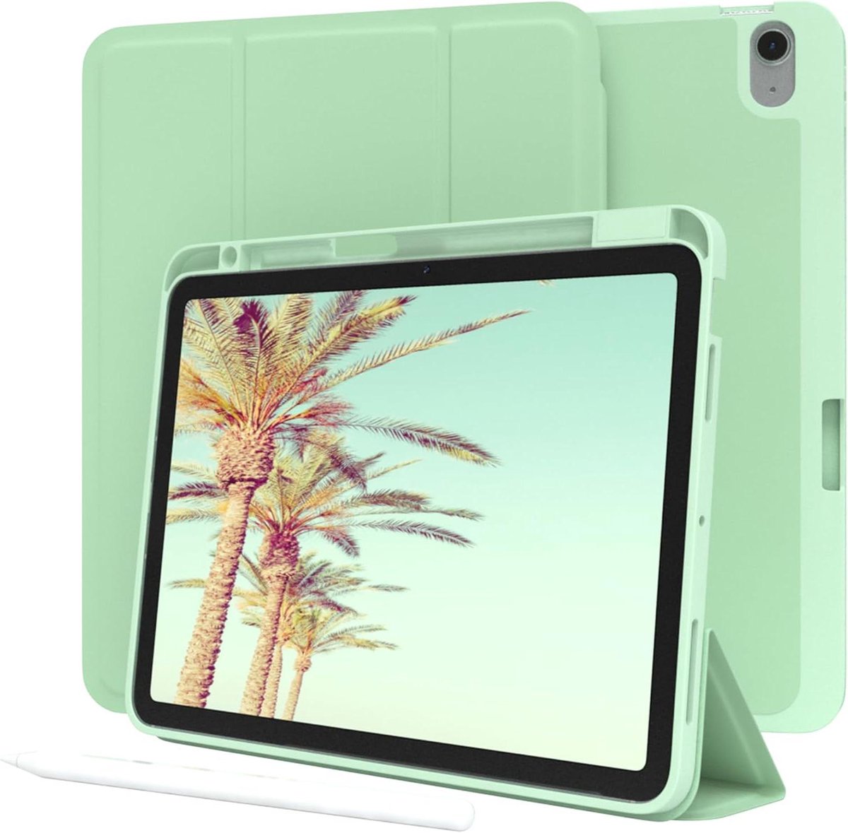 iPad Air 11" M4 Hoes - Tablethoes Penhouder - Tabletbescherming Ondersteuning - Automatisch Slaap/Waak