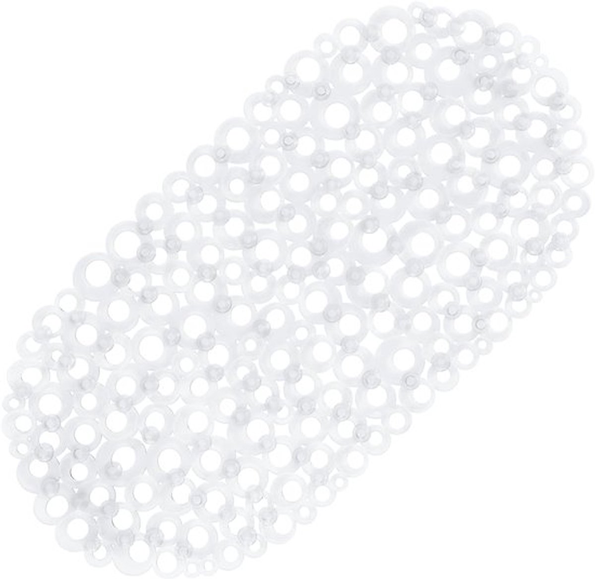 Douchemat Antislip - Douchemat met 100 Zuignappen - Langwerpige Douchemat - Kunststof Badmat - 69 x 35 cm - Snel Afdrogen