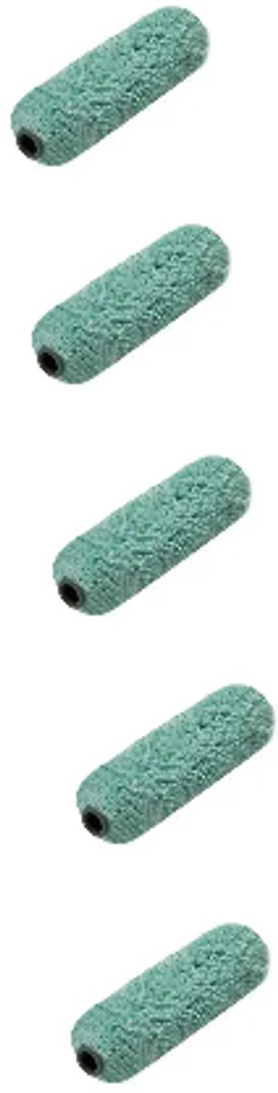 Anza Micmex verfroller 10 cm breed smalle roller voor latex en muurverf 5 stuks