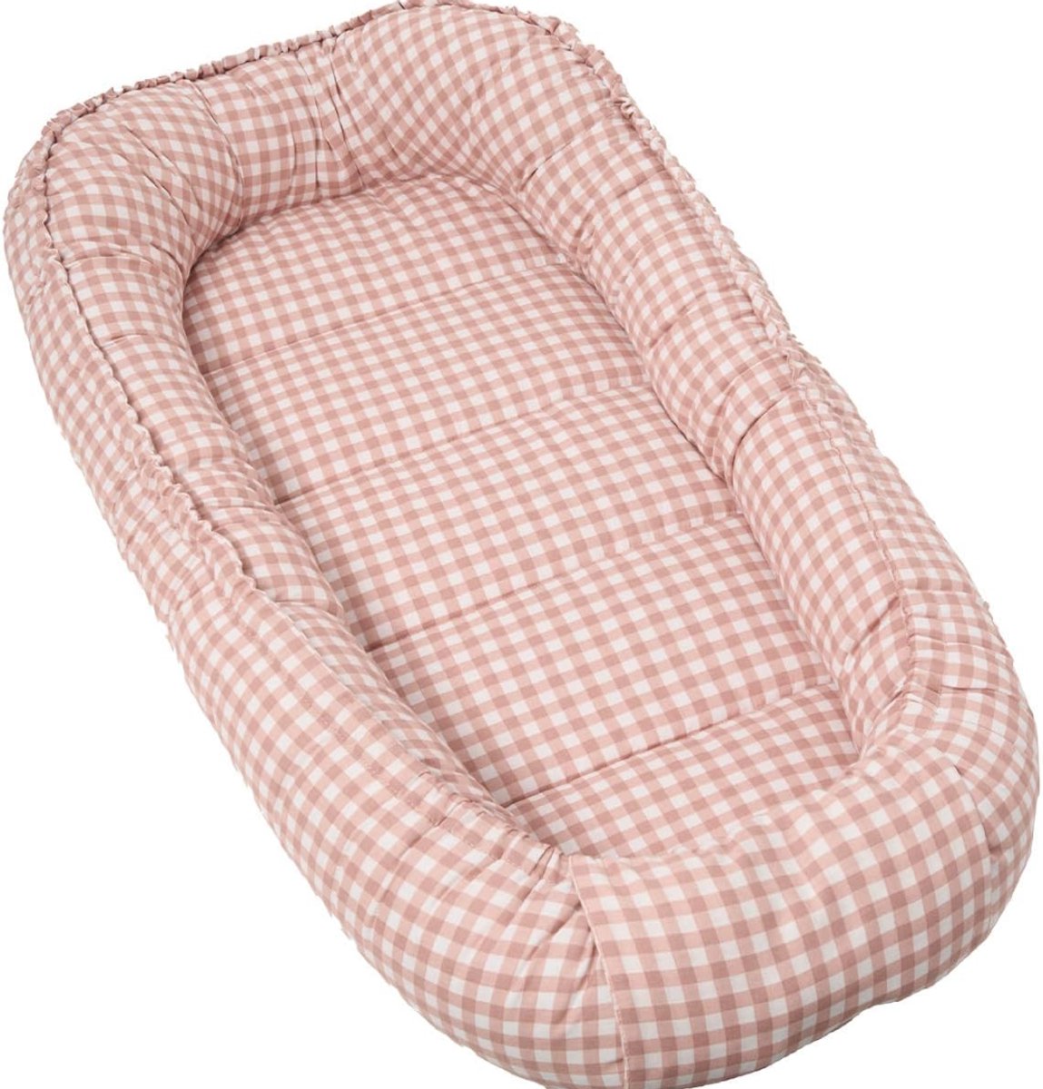 Lìon® Babynestje - Baby Nestje - Babynest - Roze - 28cm x 40cm x 18cm