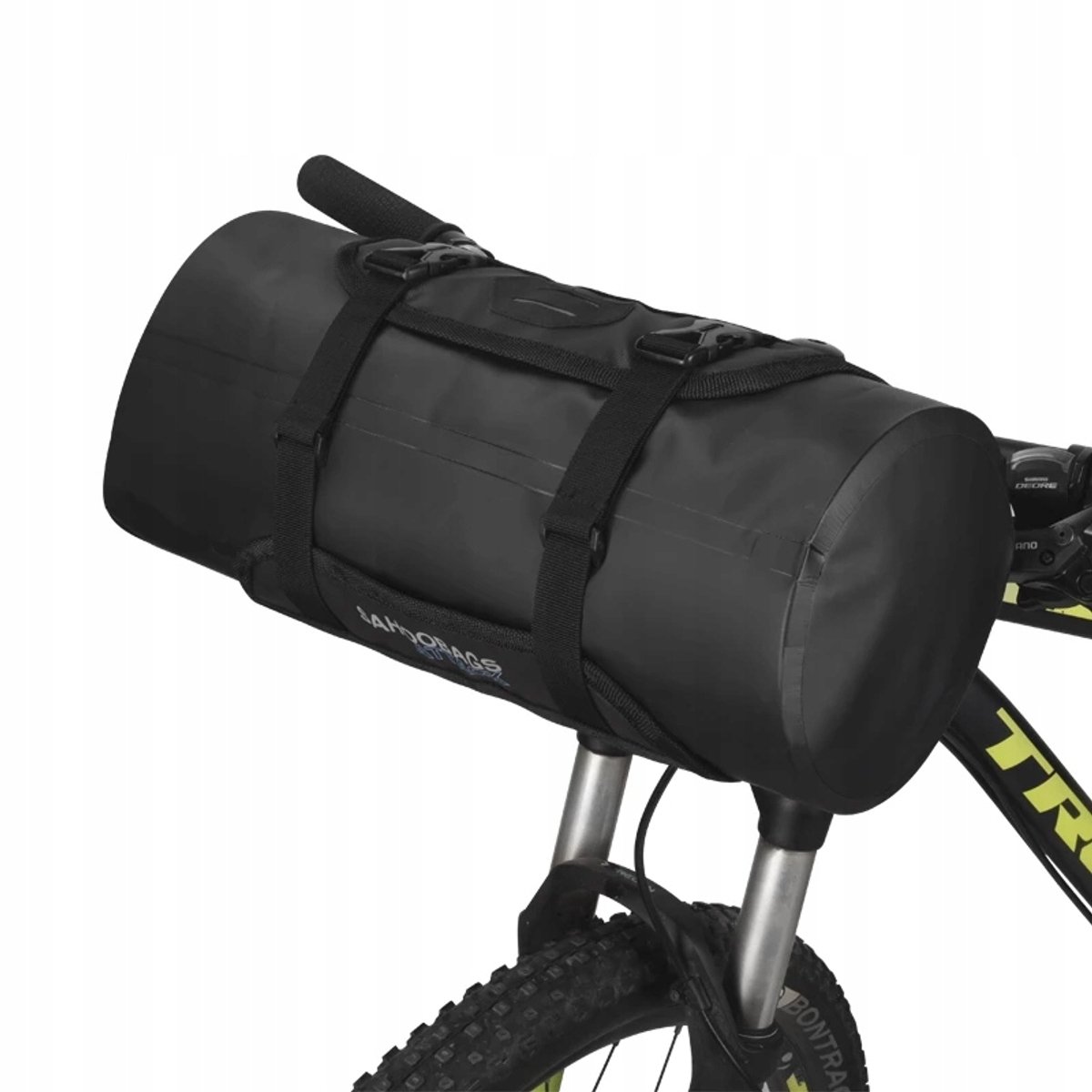 Merkloze Fietsstuurtas 7L Nylon Waterdicht Zwart