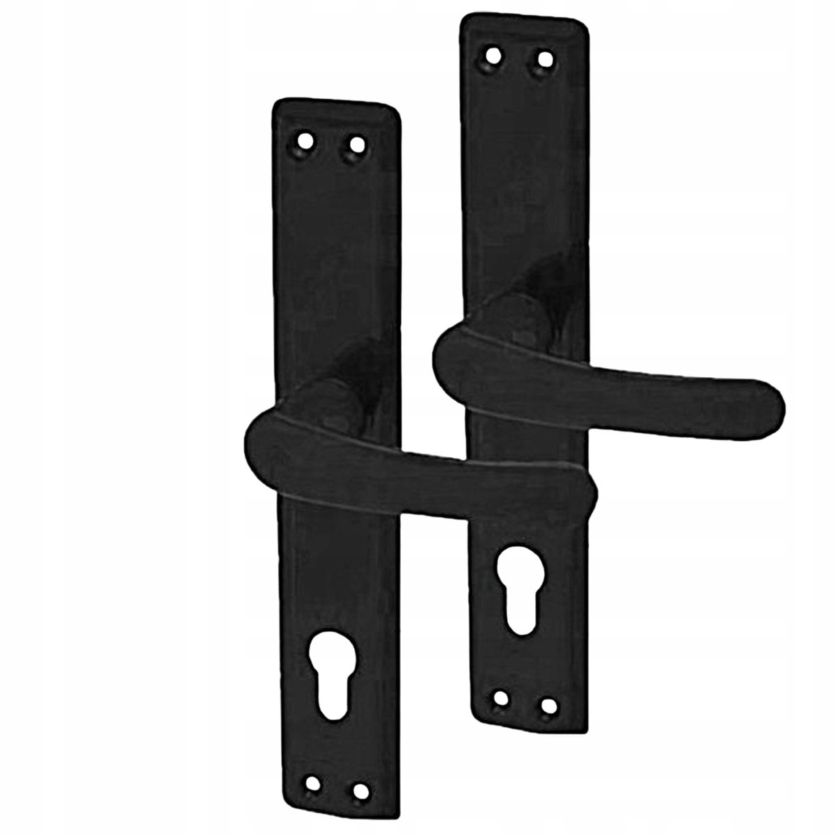 Gamar Mercury Zwarte Deurklink voor Poortsloten - 90mm