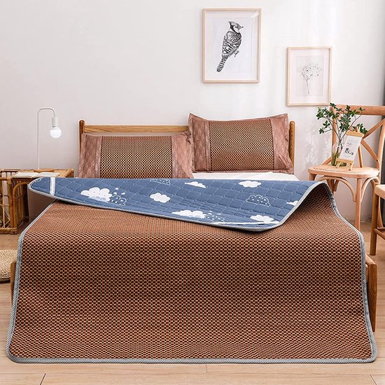 Zomer Slaapmat - Dubbelzijdig Pad - Koel Slapen - Ademend Latex - 150x200CM - Wit — afbeelding 2