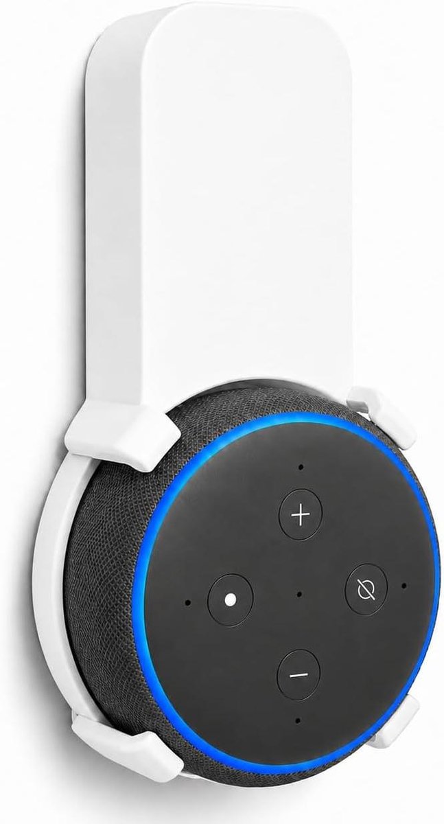 Wandhouder Echo Dot - Alexa Houder Speaker Mount - Kabelmanagement - Open Geluidsontwerp - 1 Aantal - Wit